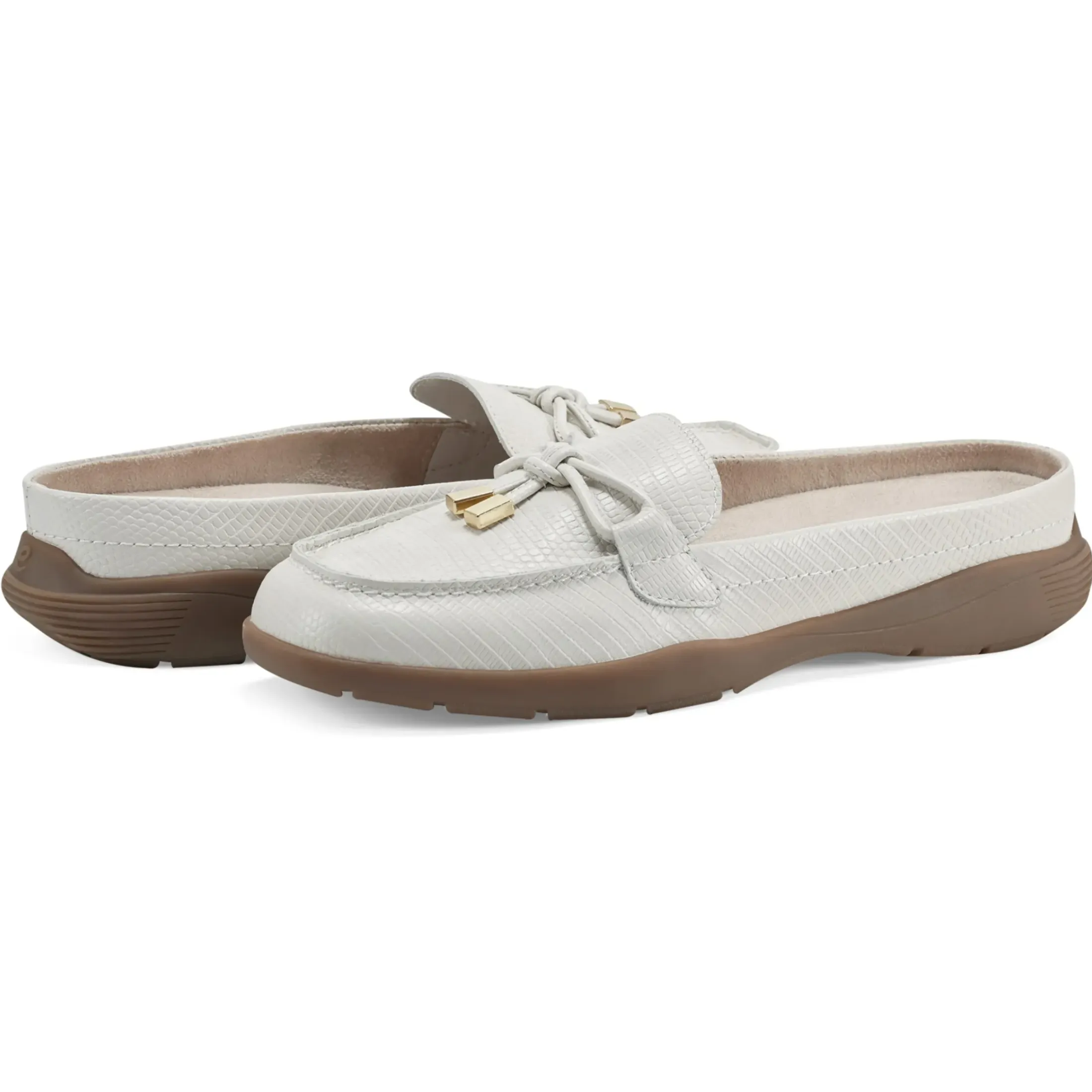eFlex|eFlex>Easy Spirit Patti Casual Mules Ivory