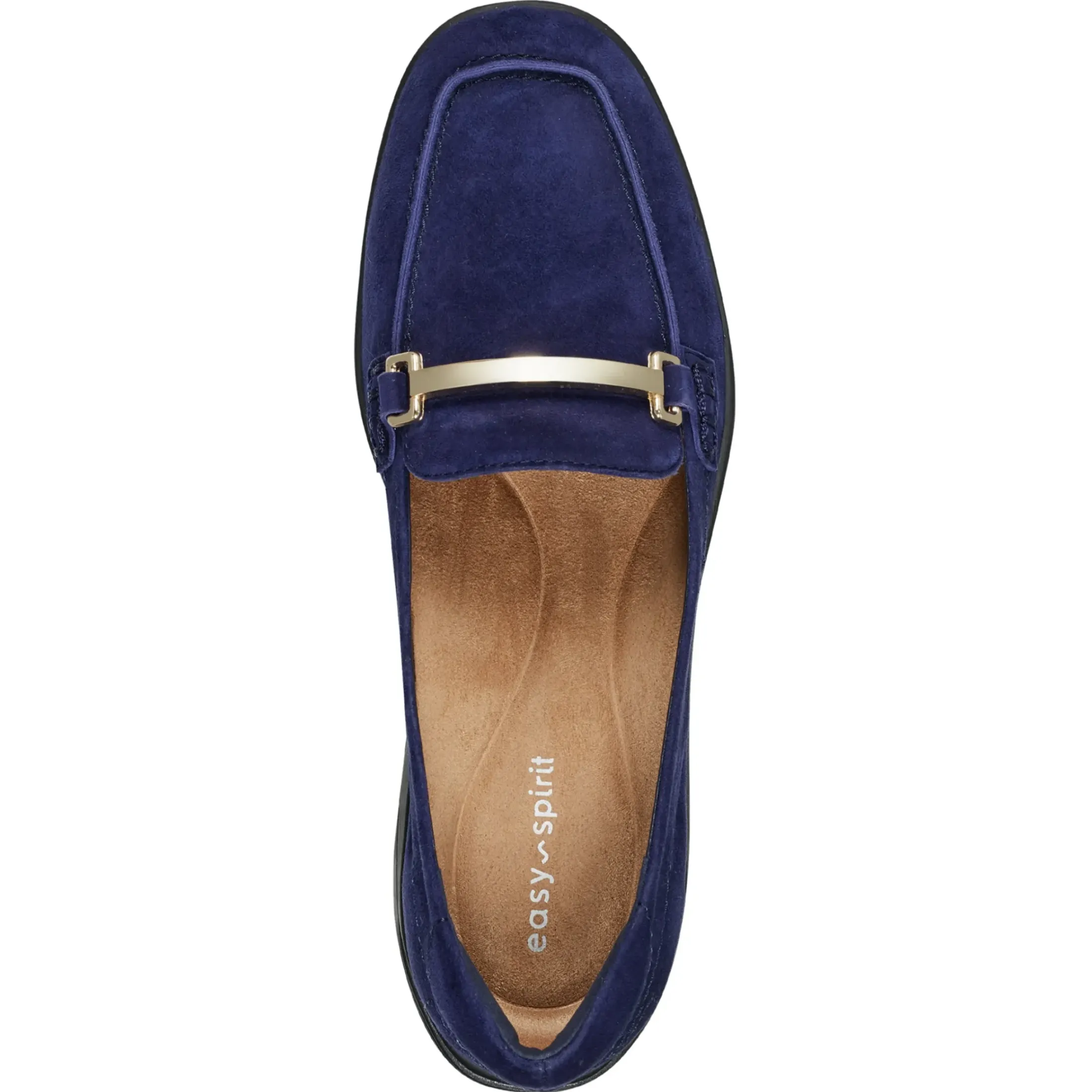 eFlex|eFlex>Easy Spirit Paula Casual Loafers Navy Suede