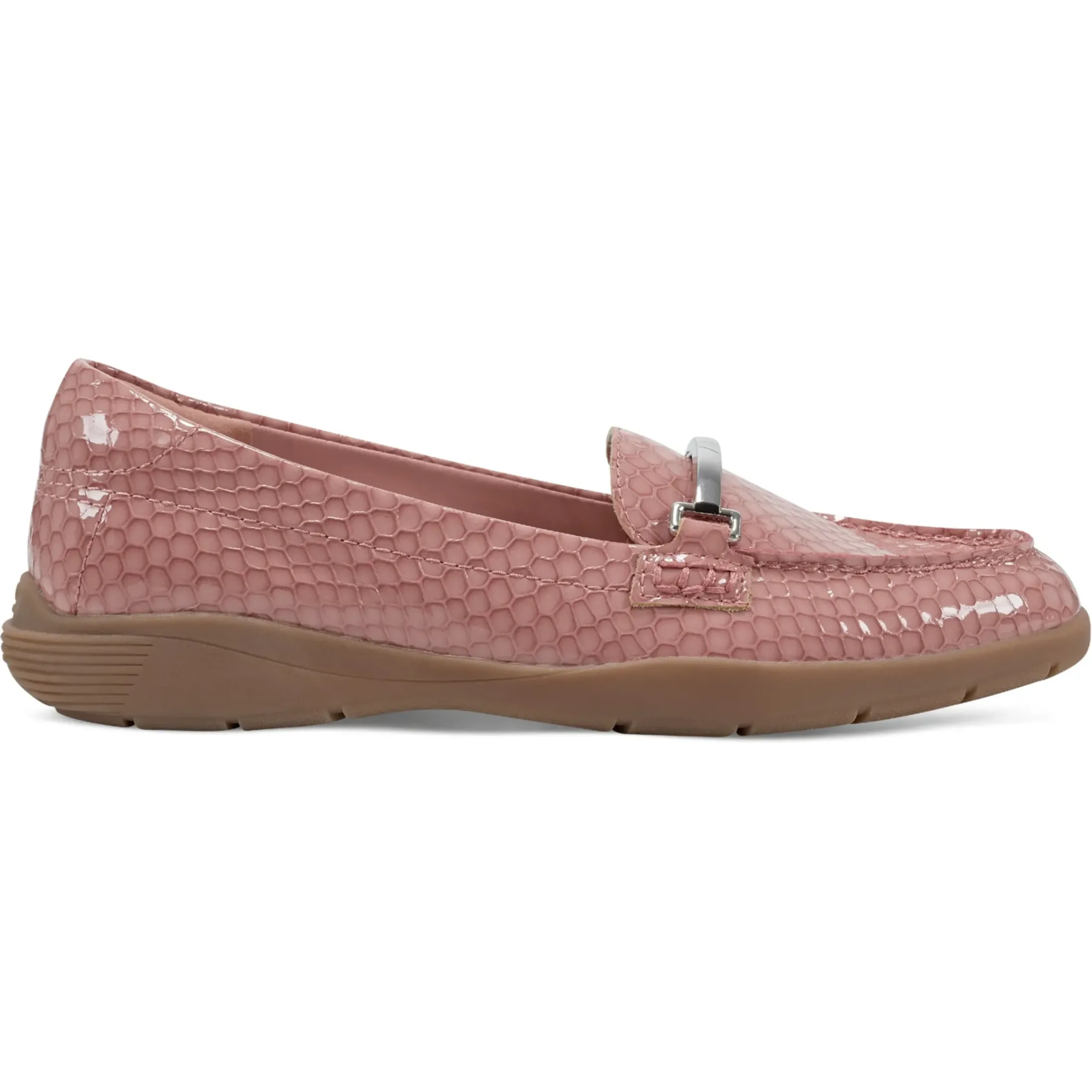 eFlex|eFlex>Easy Spirit Paula Casual Loafers Pink Croco