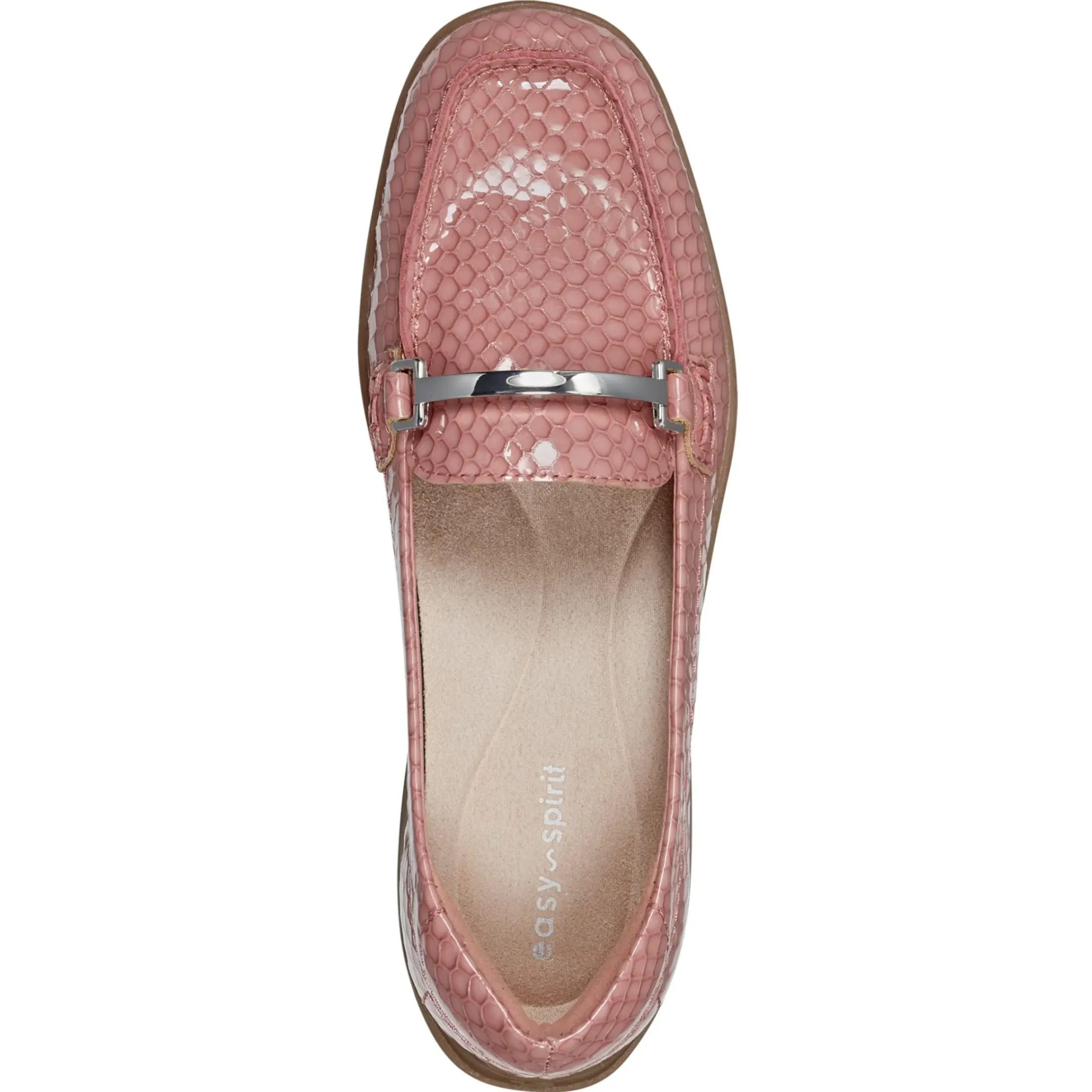 eFlex|eFlex>Easy Spirit Paula Casual Loafers Pink Croco