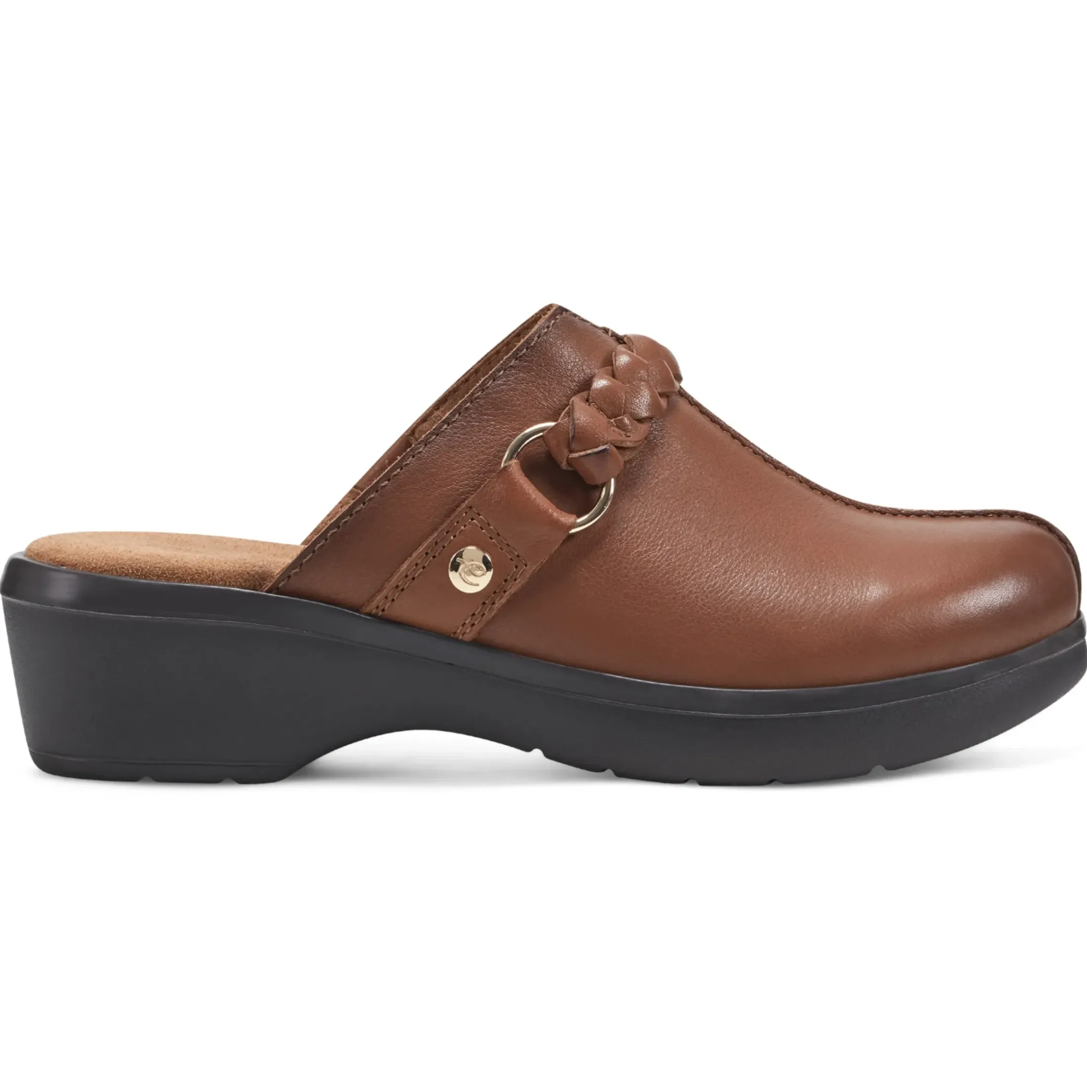 Mules|Mules>Easy Spirit Penelope Casual Clogs Brown Leather