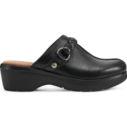 Mules|Mules>Easy Spirit Penelope Casual Clogs Black Leather