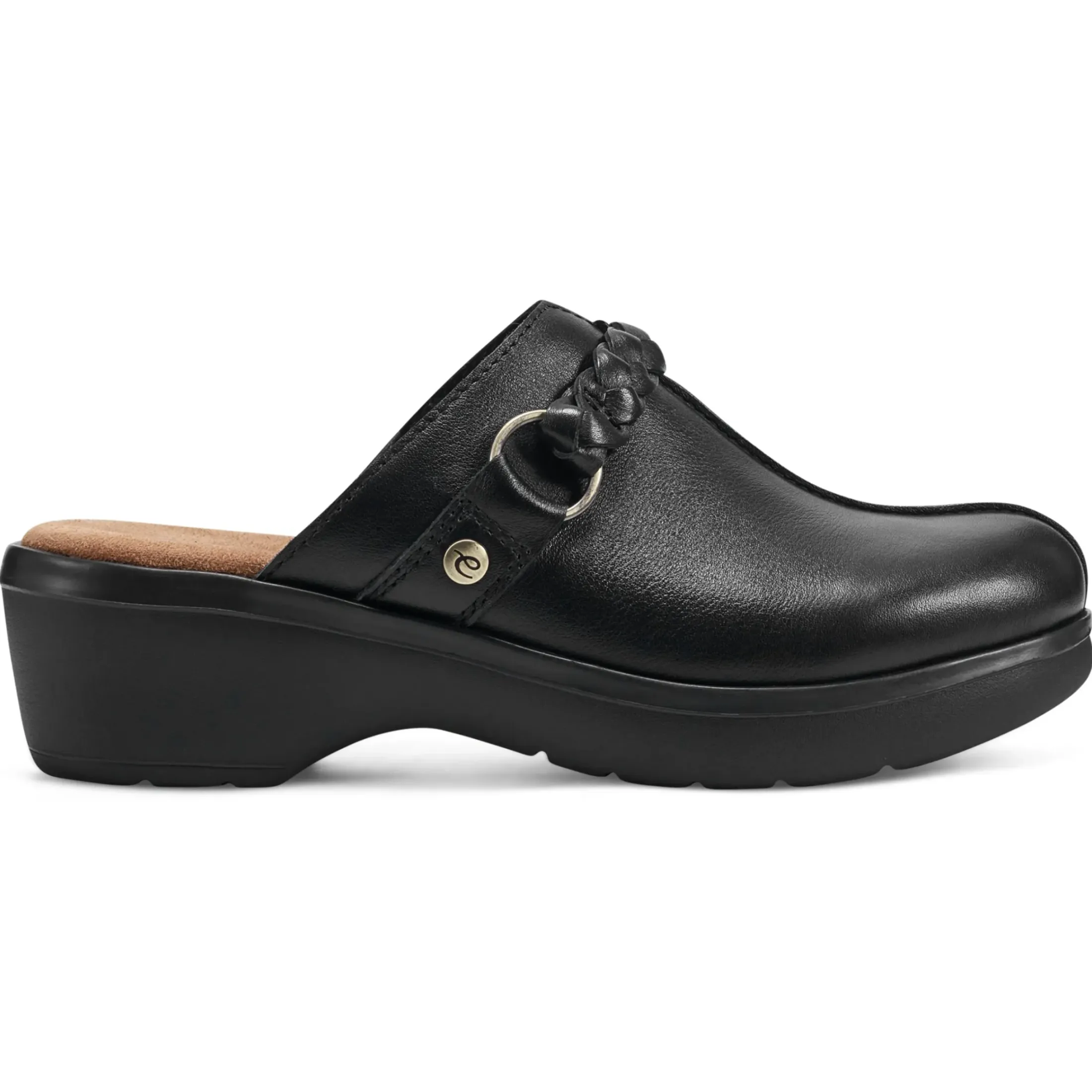 Mules|Mules>Easy Spirit Penelope Casual Clogs Black Leather