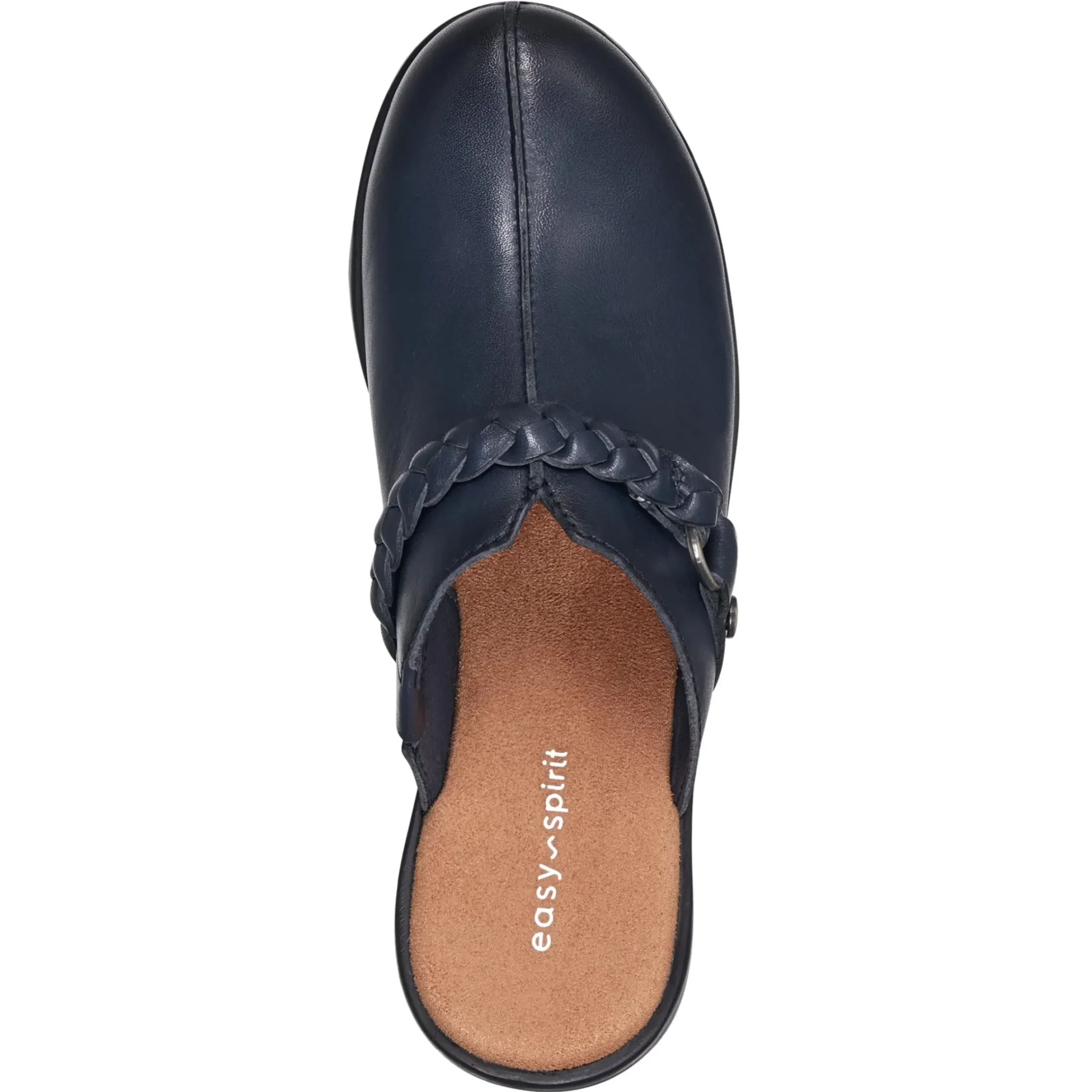 Mules|Mules>Easy Spirit Penelope Casual Clogs Navy Leather