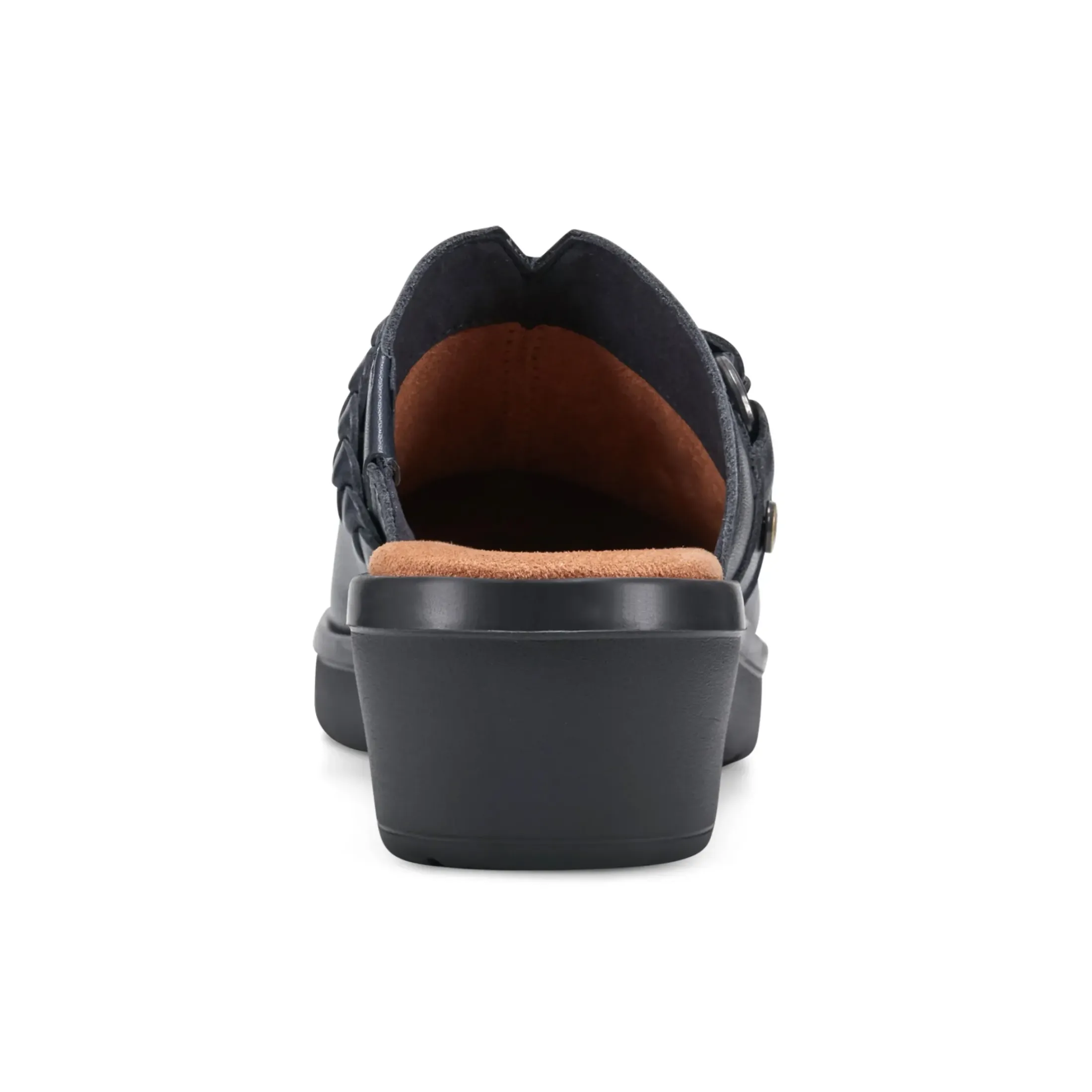 Mules|Mules>Easy Spirit Penelope Casual Clogs Navy Leather