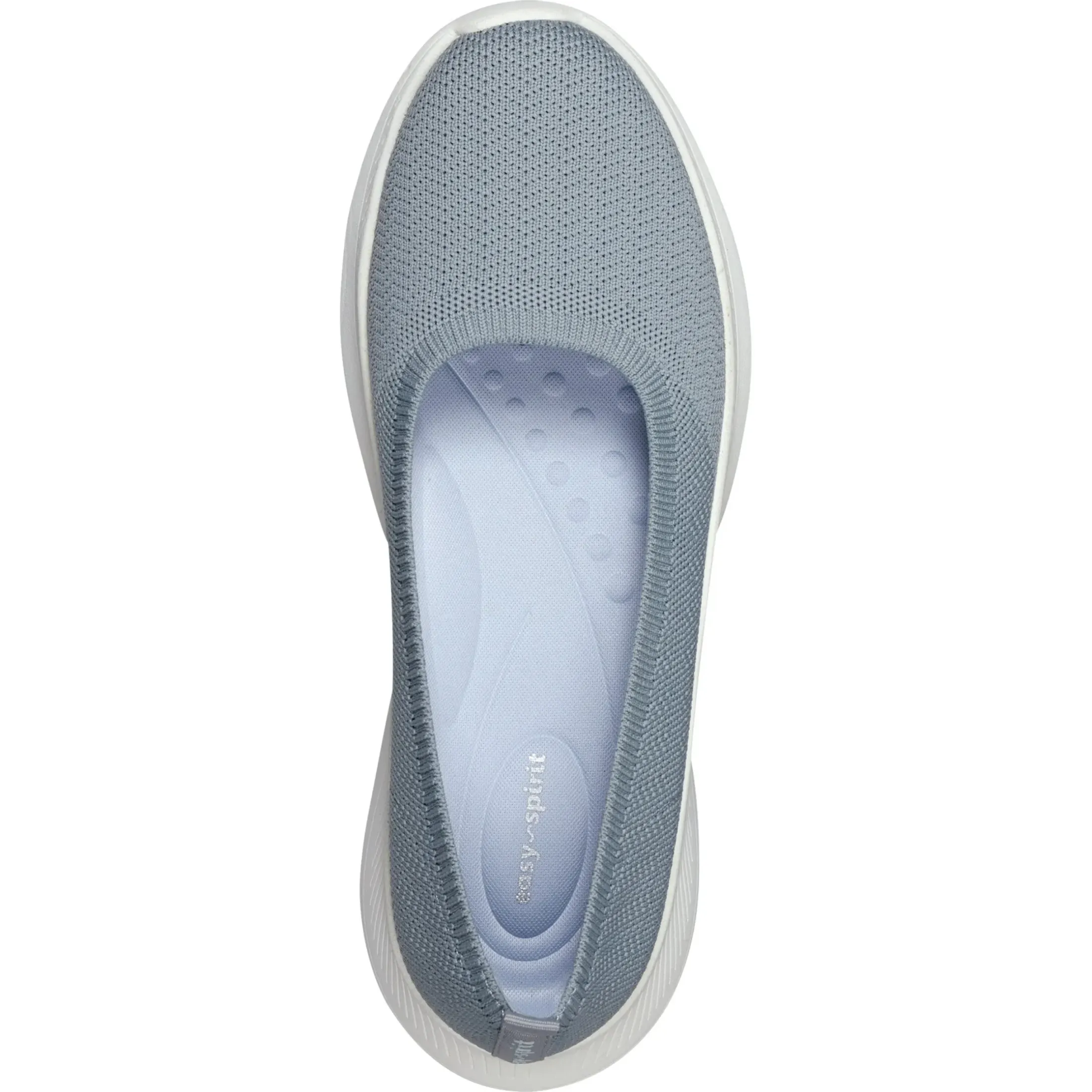 Slip Ons|Slip Ons>Easy Spirit Peppy Walking Shoes Light Blue Knit