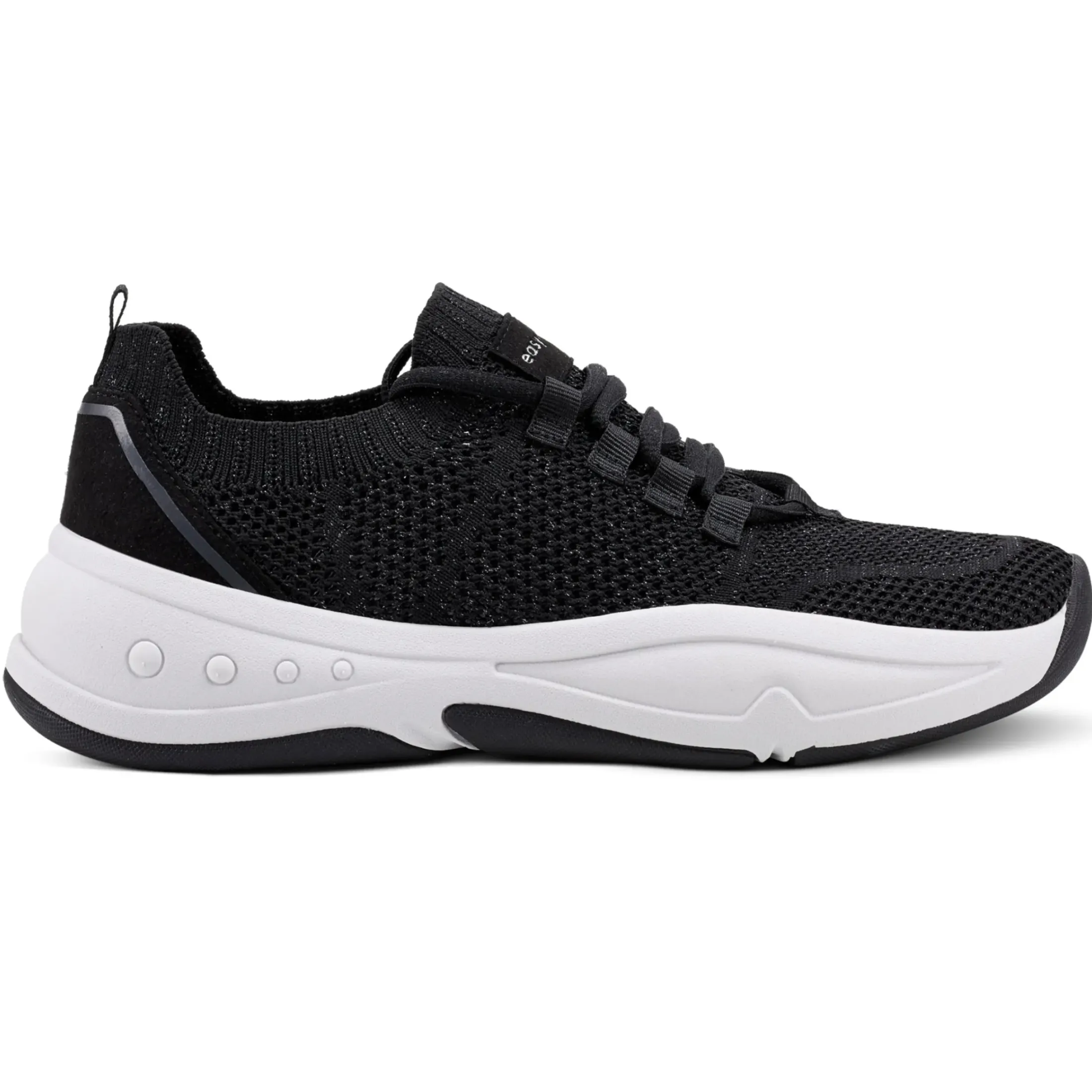 Slip Ons|Slip Ons>Easy Spirit Power Slip On Sneakers Black/White