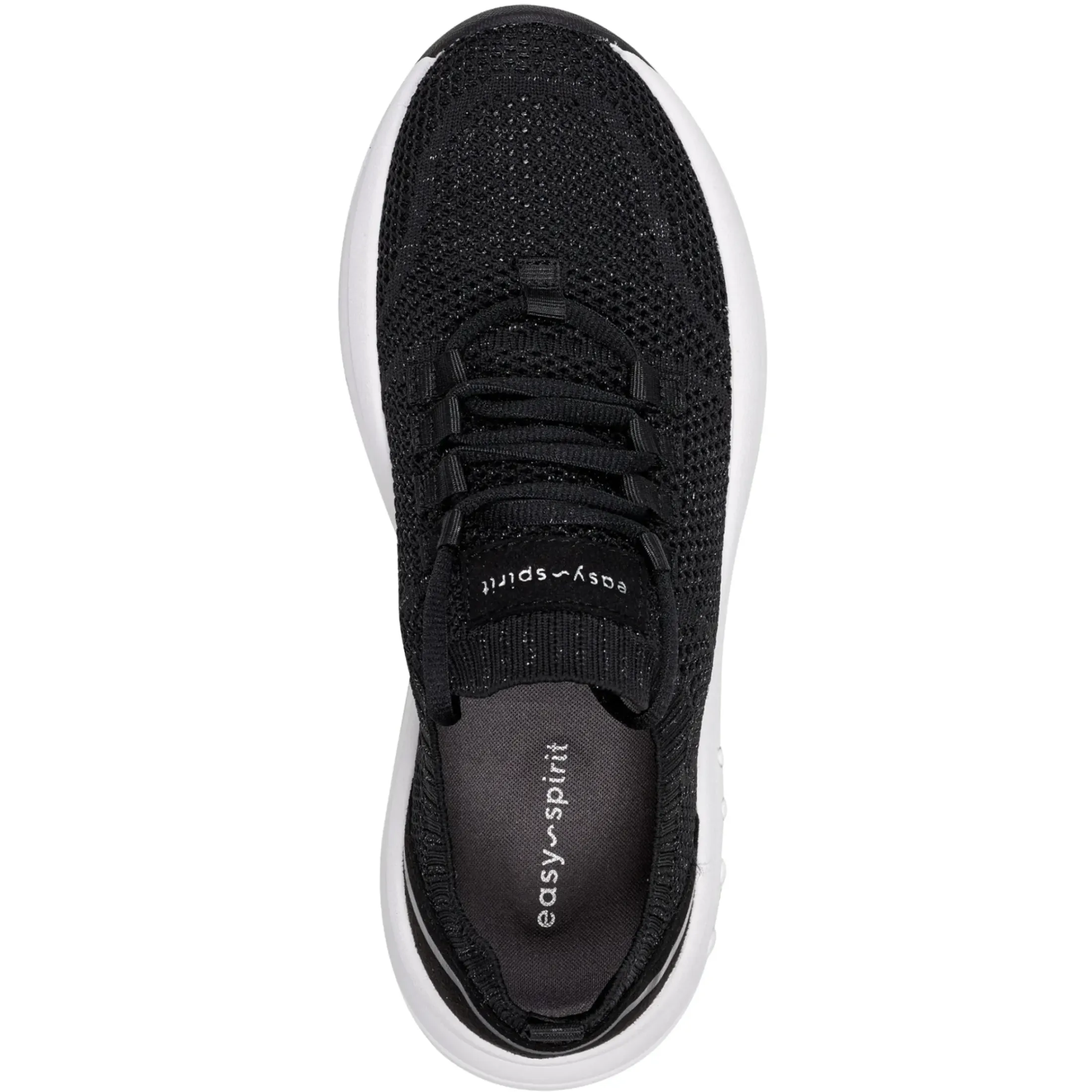 Slip Ons|Slip Ons>Easy Spirit Power Slip On Sneakers Black/White