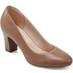 eFlex|eFlex>Easy Spirit Priscila Dress Pumps Dark Natural Leather