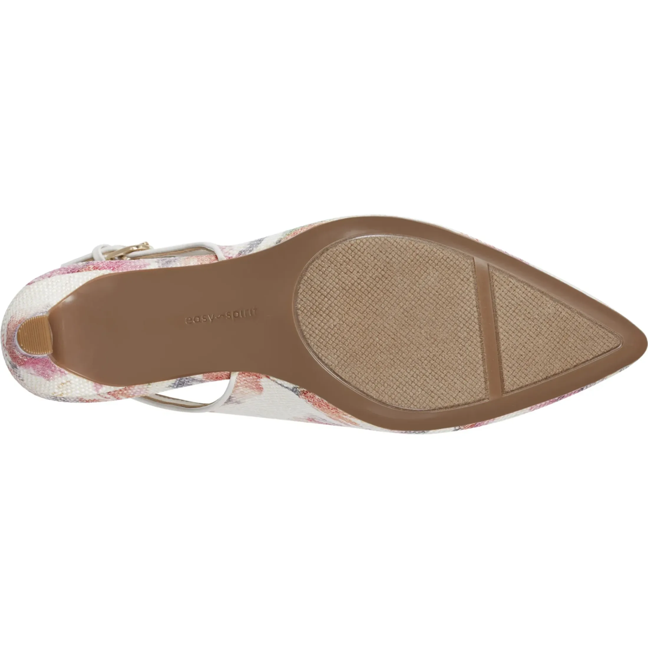 eFlex|eFlex>Easy Spirit Raveen Slingback Pumps Floral Raffia