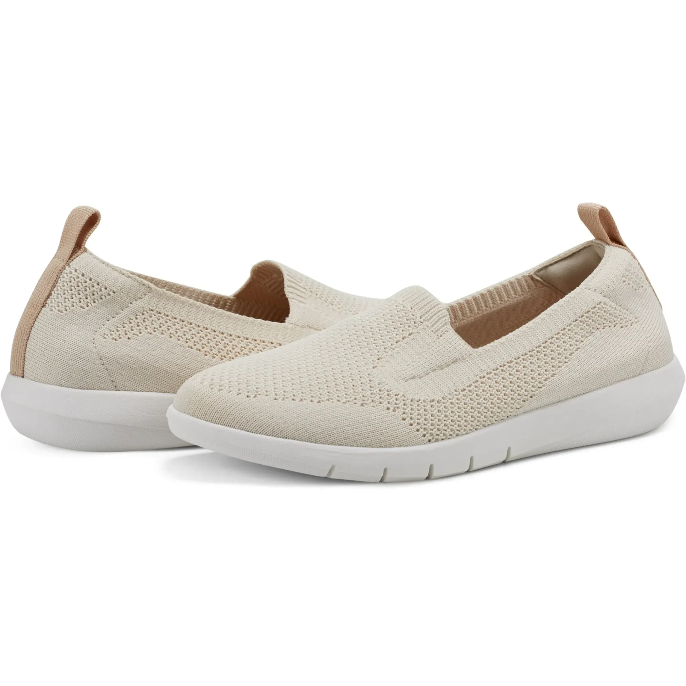 Slip Ons|Slip Ons>Easy Spirit Razzle Casual Flats Light Natural