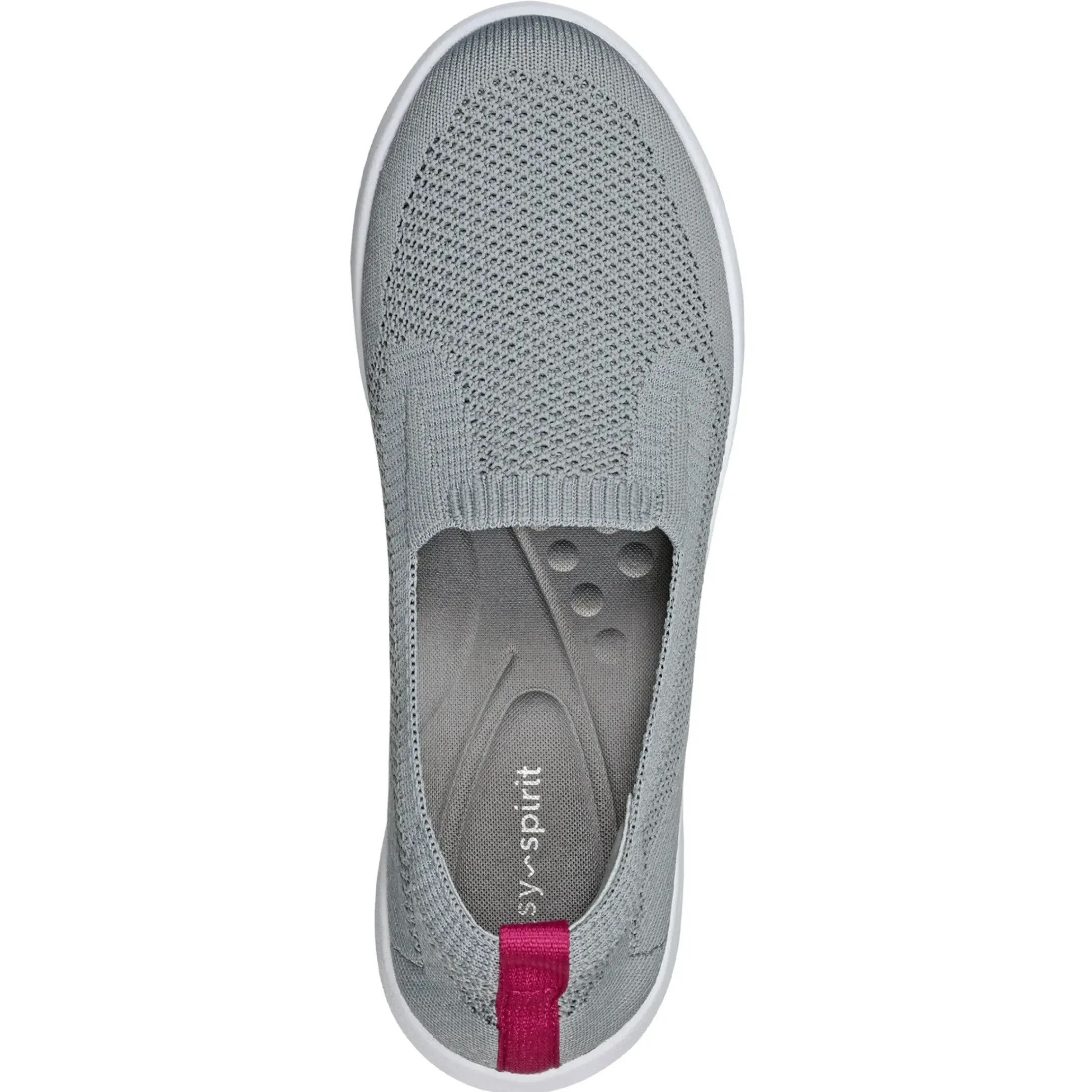 Slip Ons|Slip Ons>Easy Spirit Razzle Casual Flats Light Grey