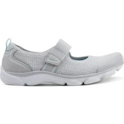 e360|Slip Ons>Easy Spirit Realive Mary Jane Walking Shoes Light Grey