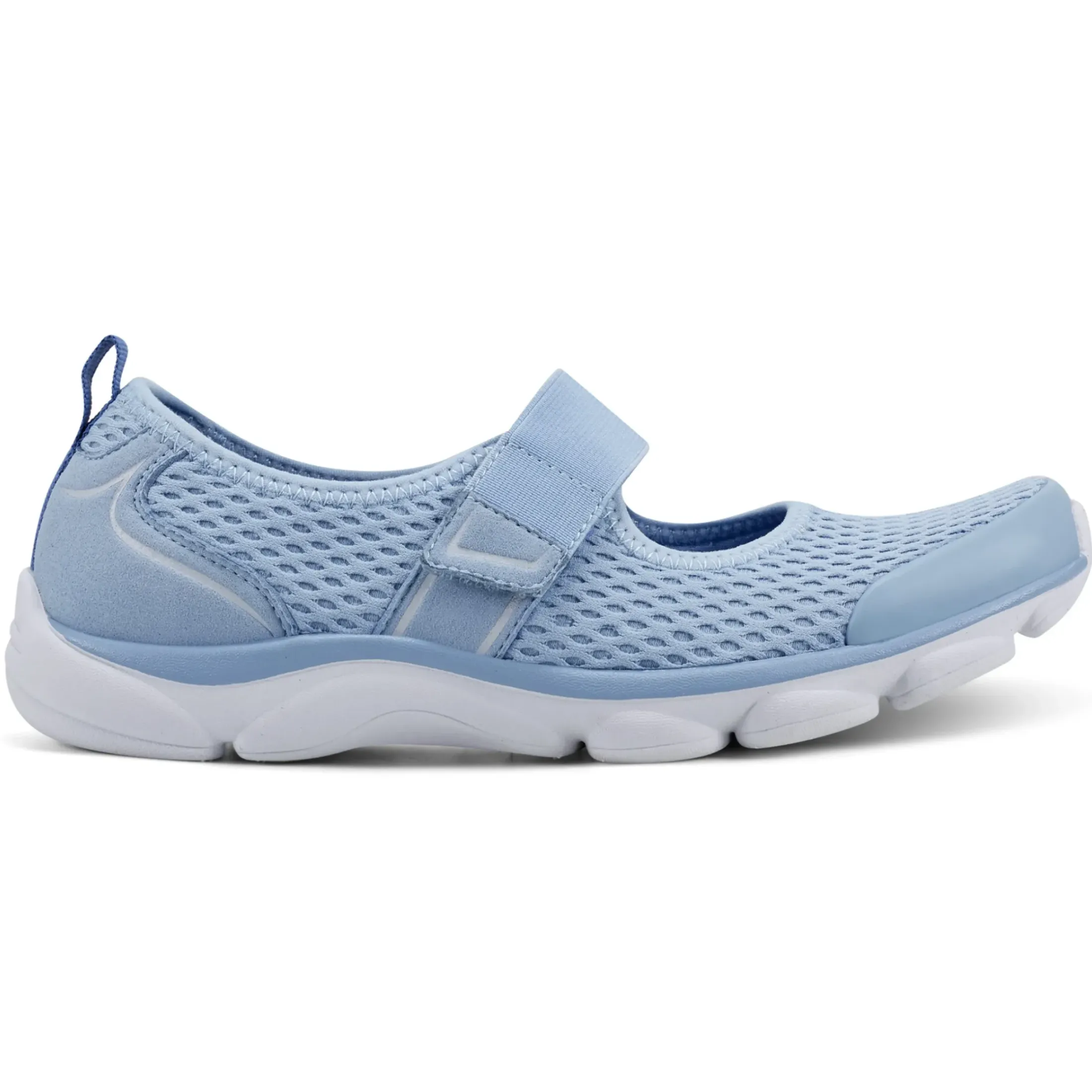 e360|Slip Ons>Easy Spirit Realive Mary Jane Walking Shoes Blue