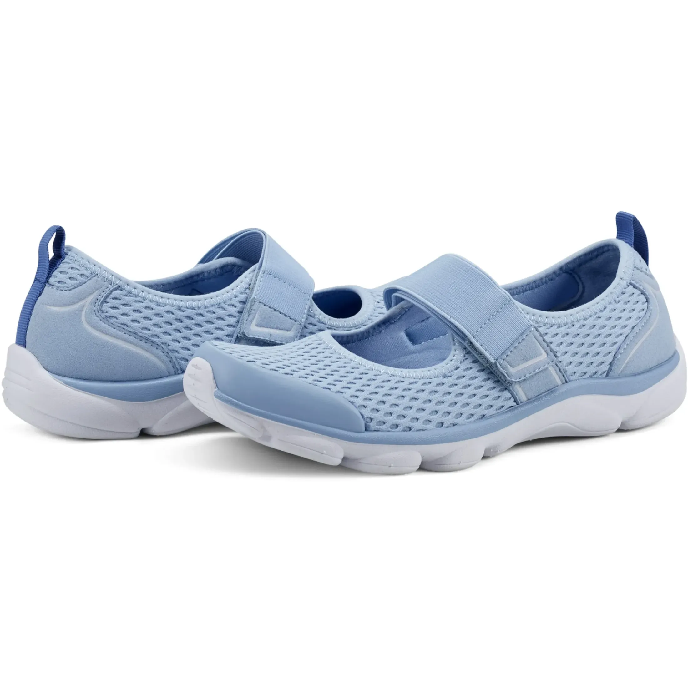 e360|Slip Ons>Easy Spirit Realive Mary Jane Walking Shoes Blue