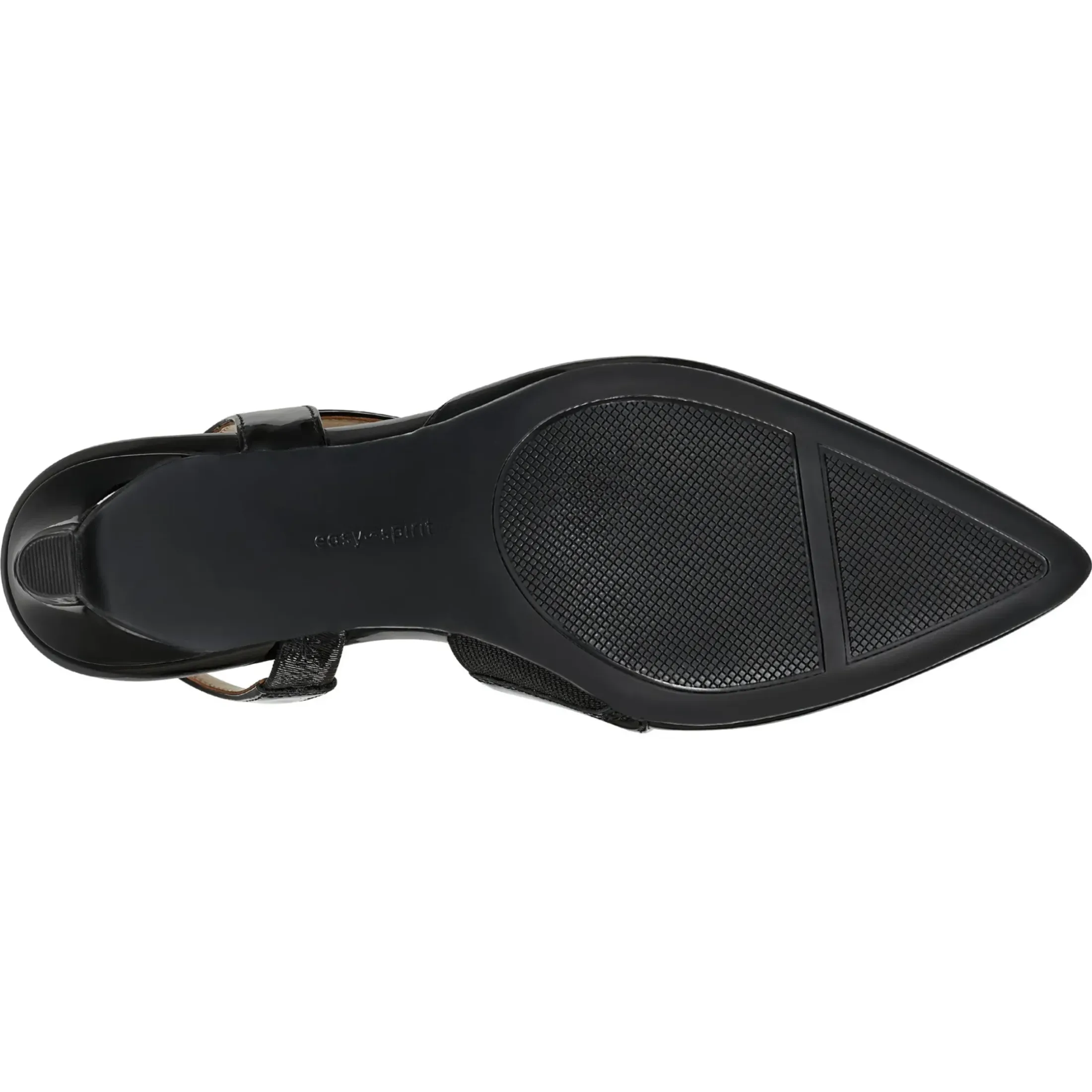 eFlex|eFlex>Easy Spirit Recruit Slingback Pumps Black Patent