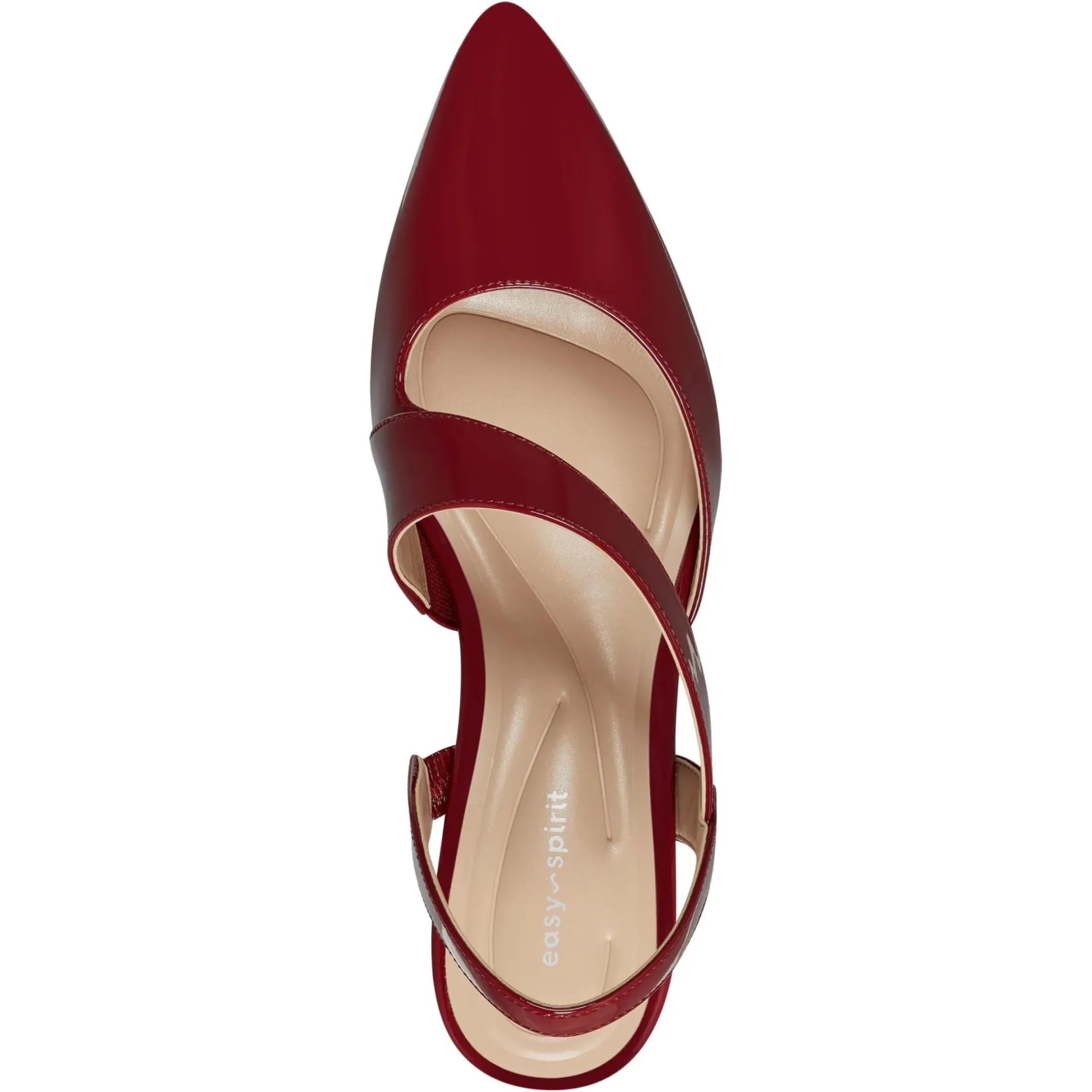eFlex|eFlex>Easy Spirit Recruit Slingback Pumps Red Patent