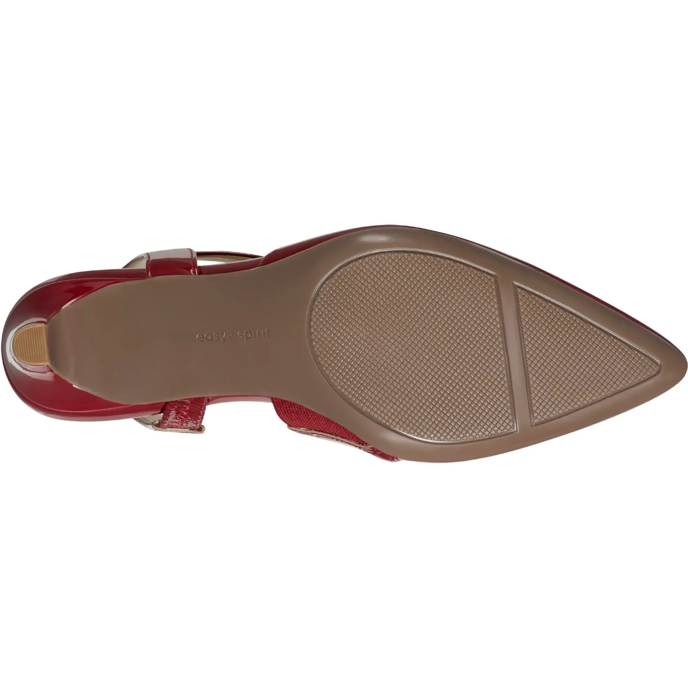 eFlex|eFlex>Easy Spirit Recruit Slingback Pumps Red Patent