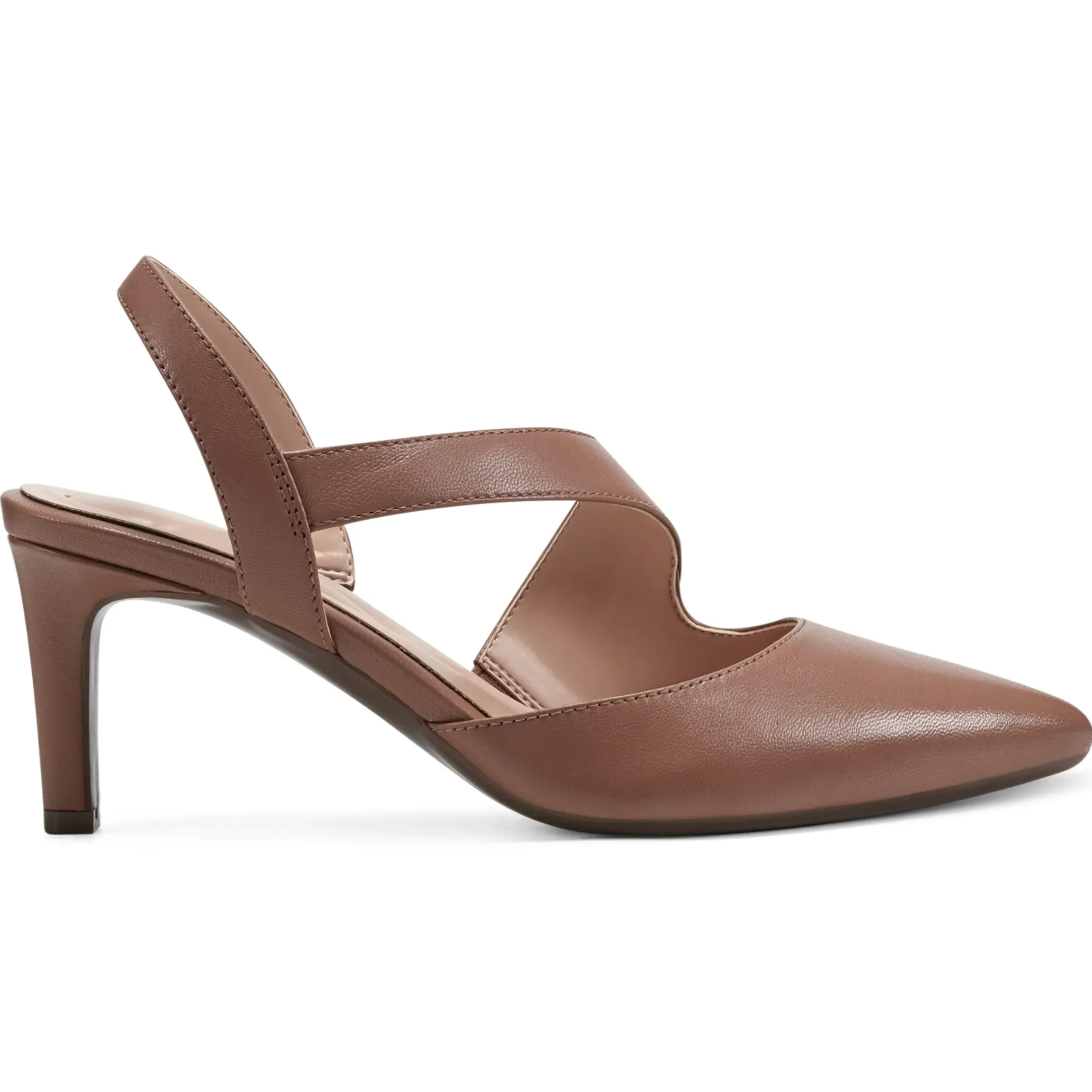 eFlex|eFlex>Easy Spirit Recruit Slingback Pumps Tan Leather