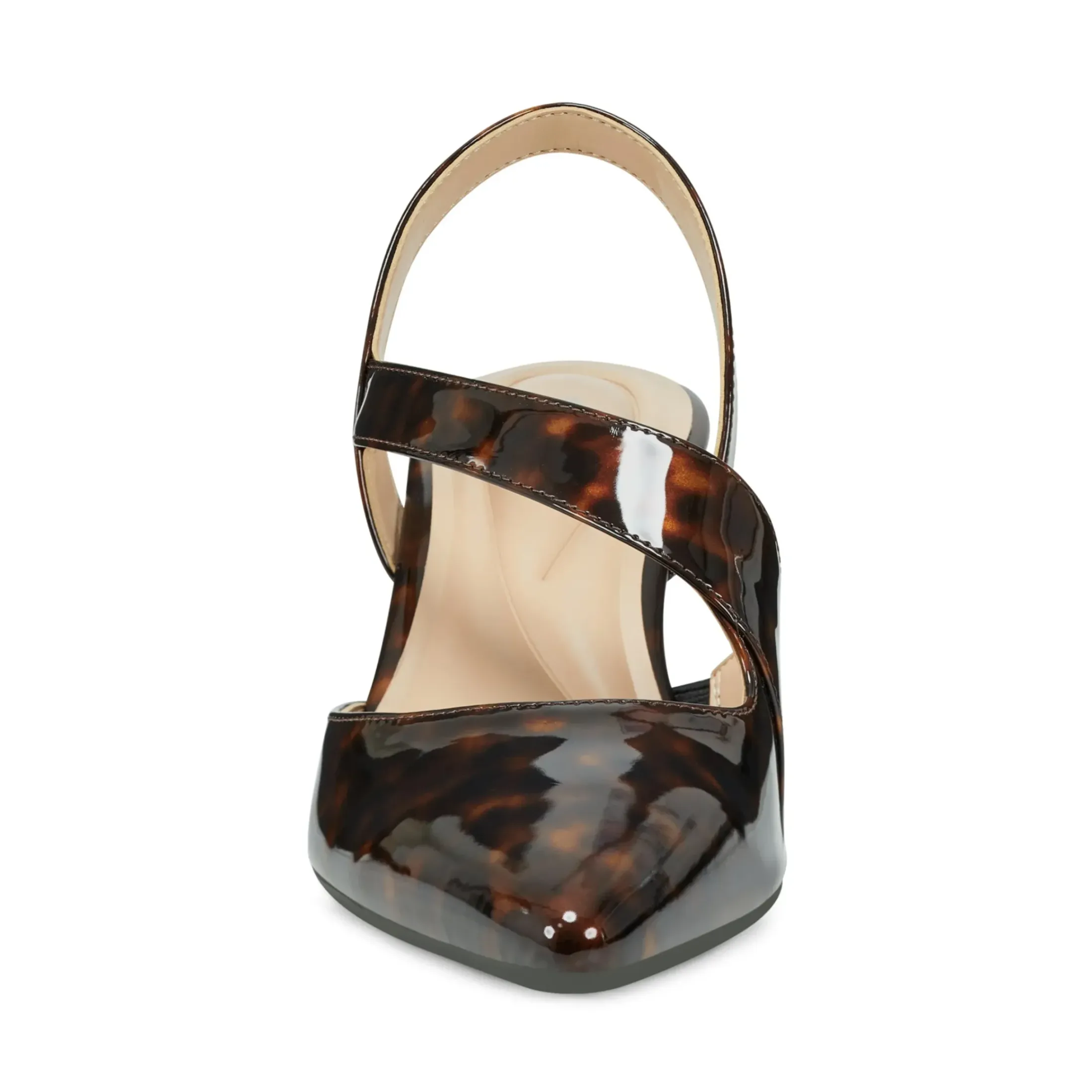eFlex|eFlex>Easy Spirit Recruit Slingback Pumps Brown Croco