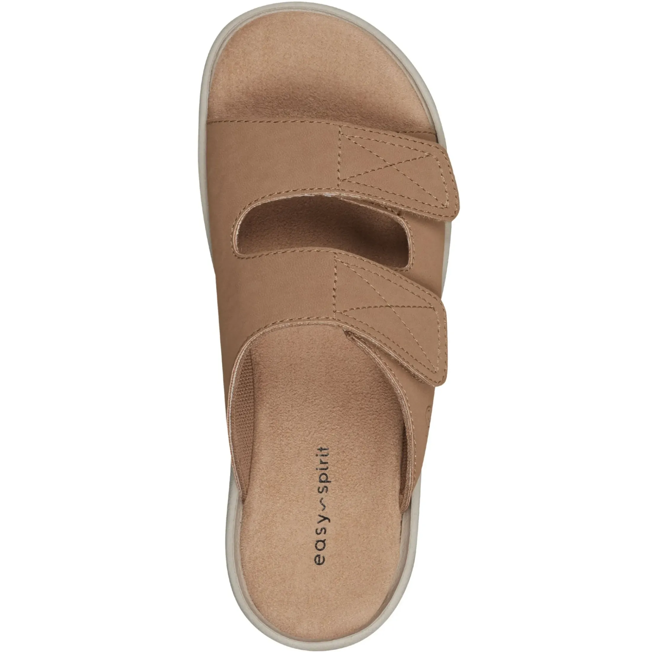 Casual|Sandals>Easy Spirit Red Slip On Sandals Brown