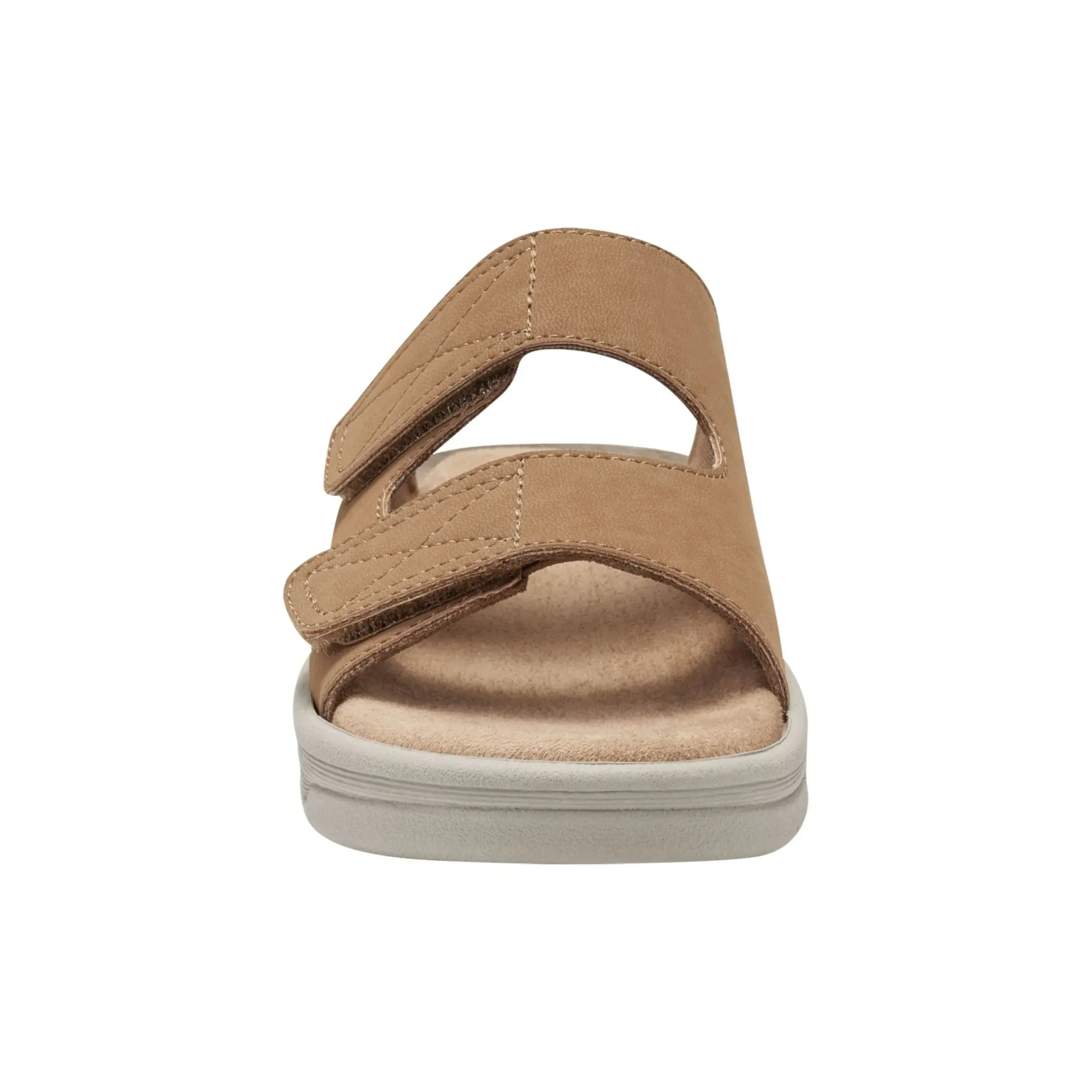 Casual|Sandals>Easy Spirit Red Slip On Sandals Brown