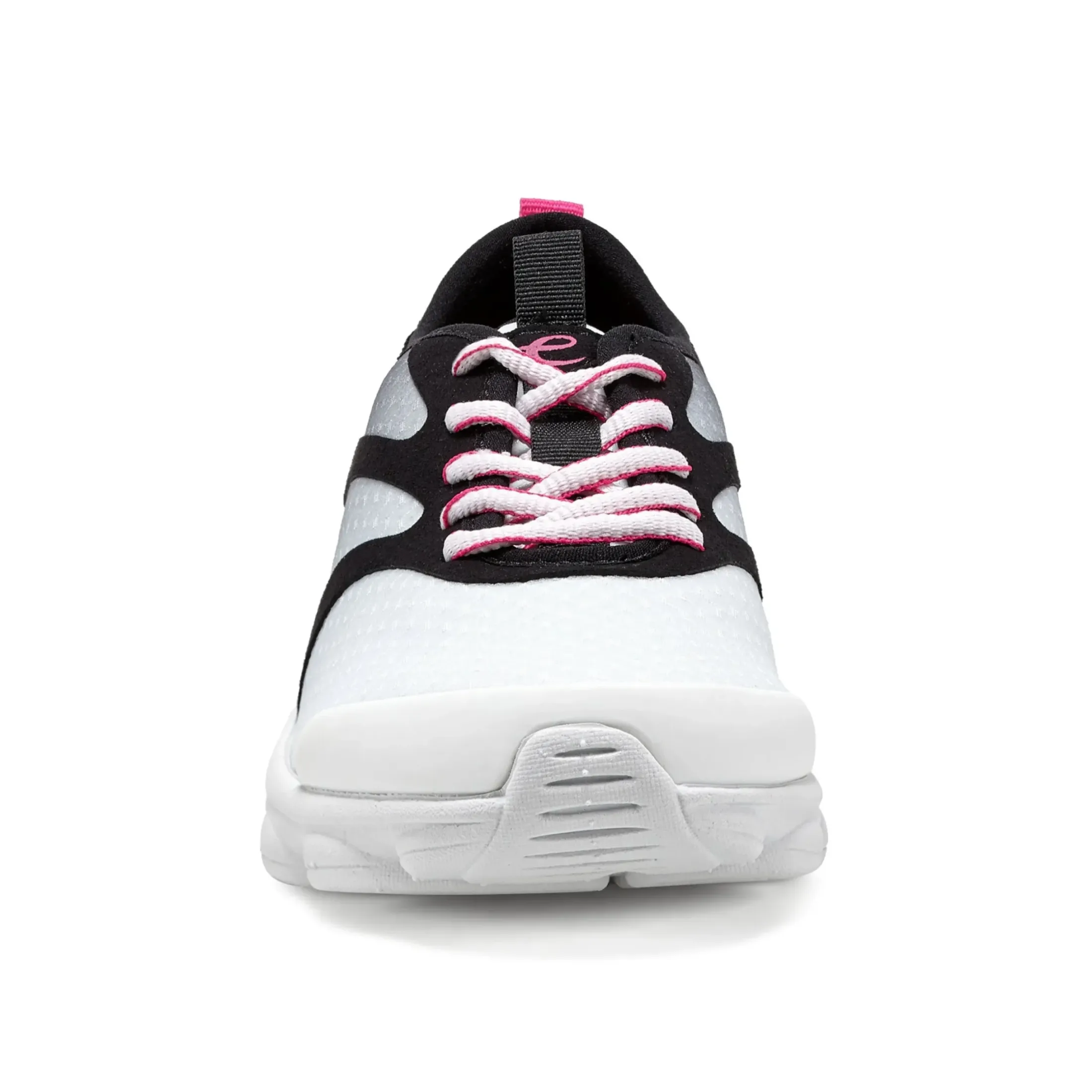 e360|Sneakers>Easy Spirit Reinvent Lace Up Walking Shoes White/Black Multi