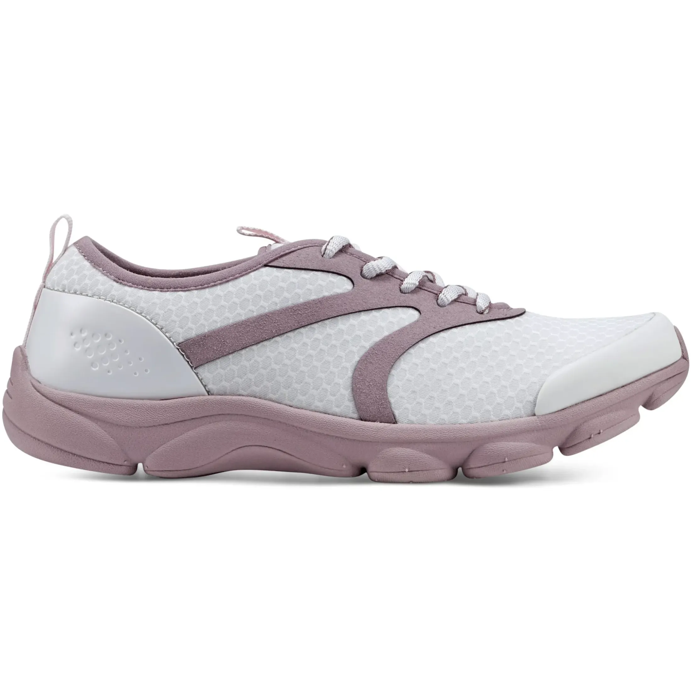 e360|Sneakers>Easy Spirit Reinvent Lace Up Walking Shoes White Pink Mesh Multi