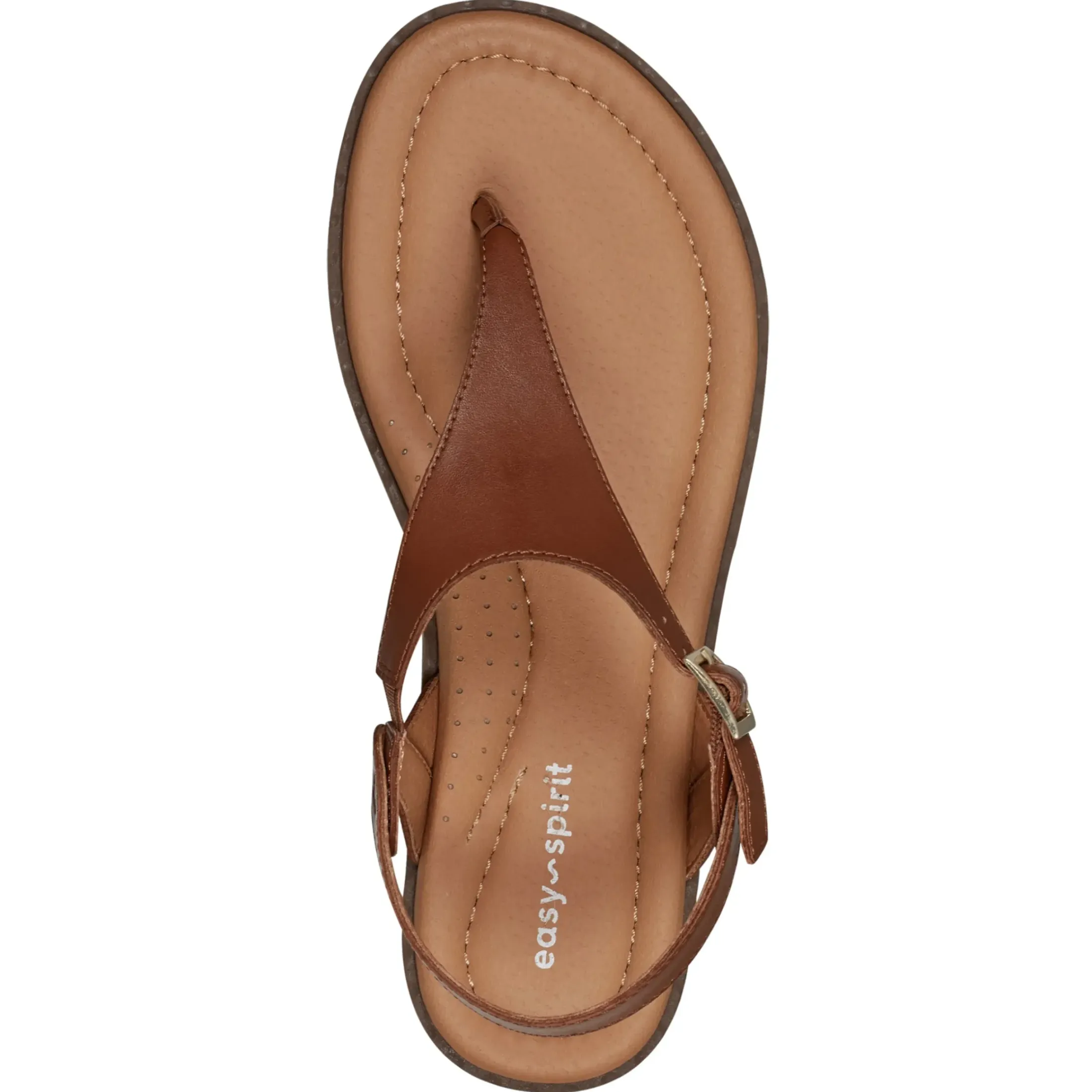 Casual|Flats>Easy Spirit Revan Flat Sandals Medium Brown
