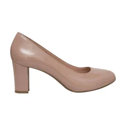 eFlex|eFlex>Easy Spirit Riley Hidden Platform Pumps Nude Patent