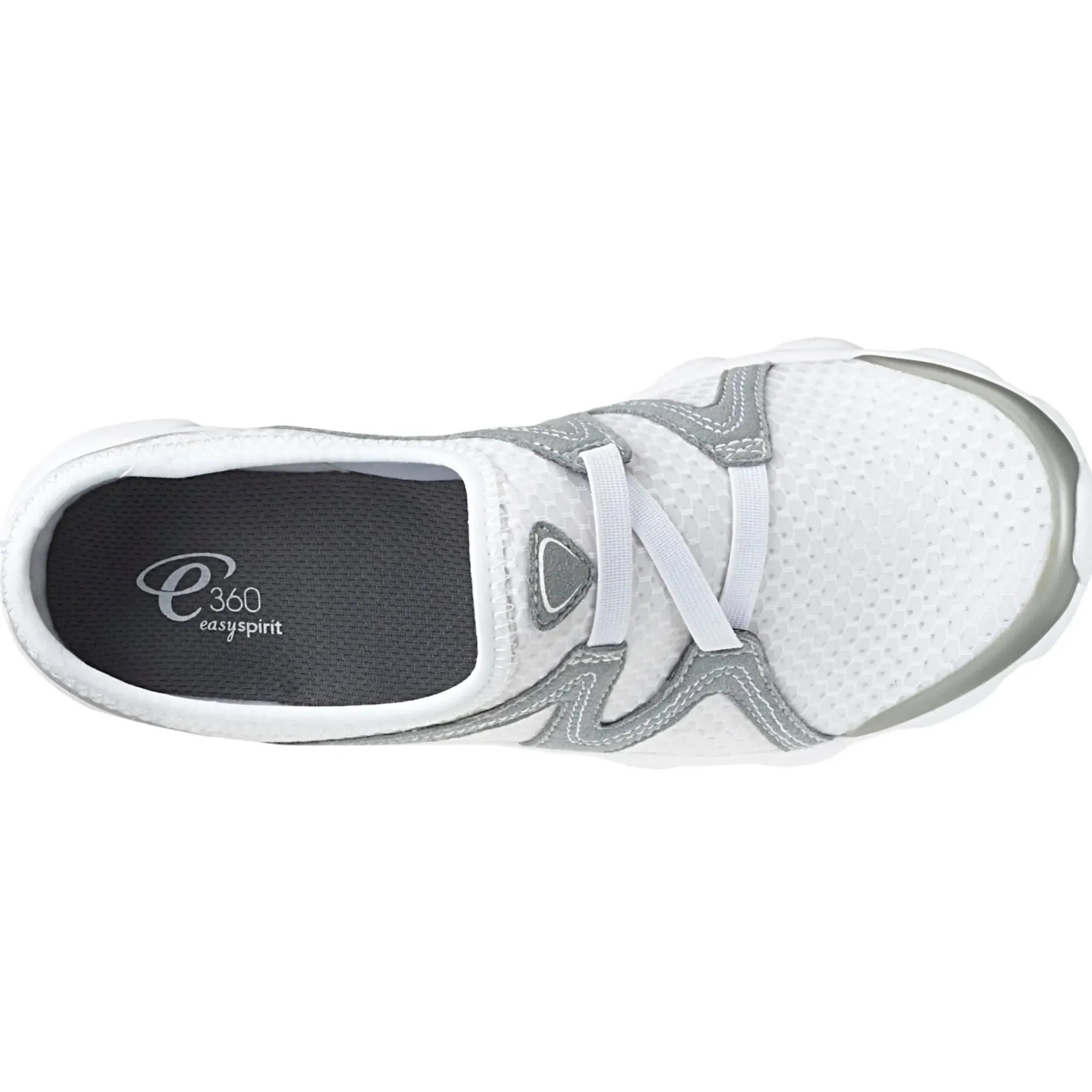 e360|Riptide Clogs>Easy Spirit Riptide Clogs White Fabric