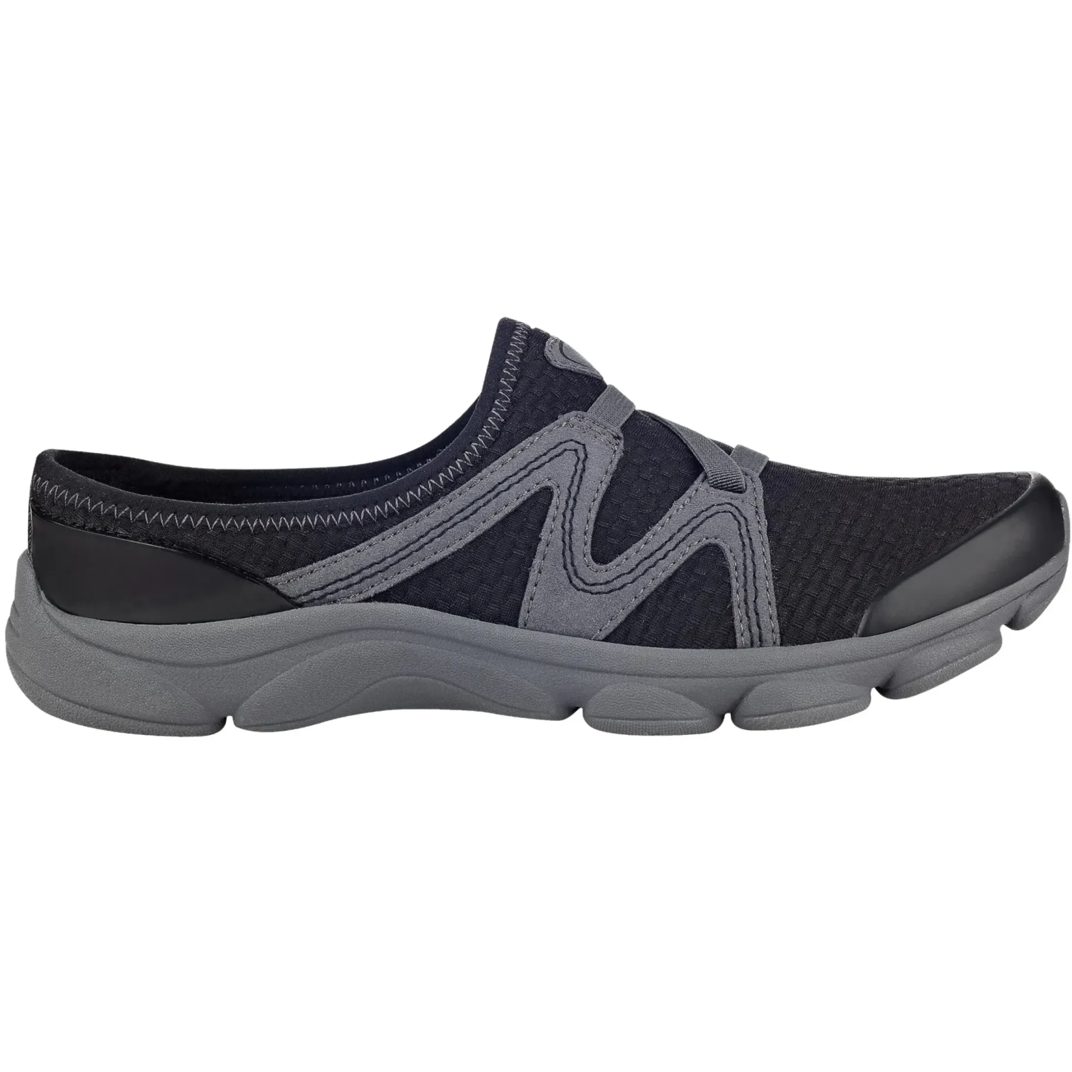 e360|Riptide Clogs>Easy Spirit Riptide Clogs Black Fabric