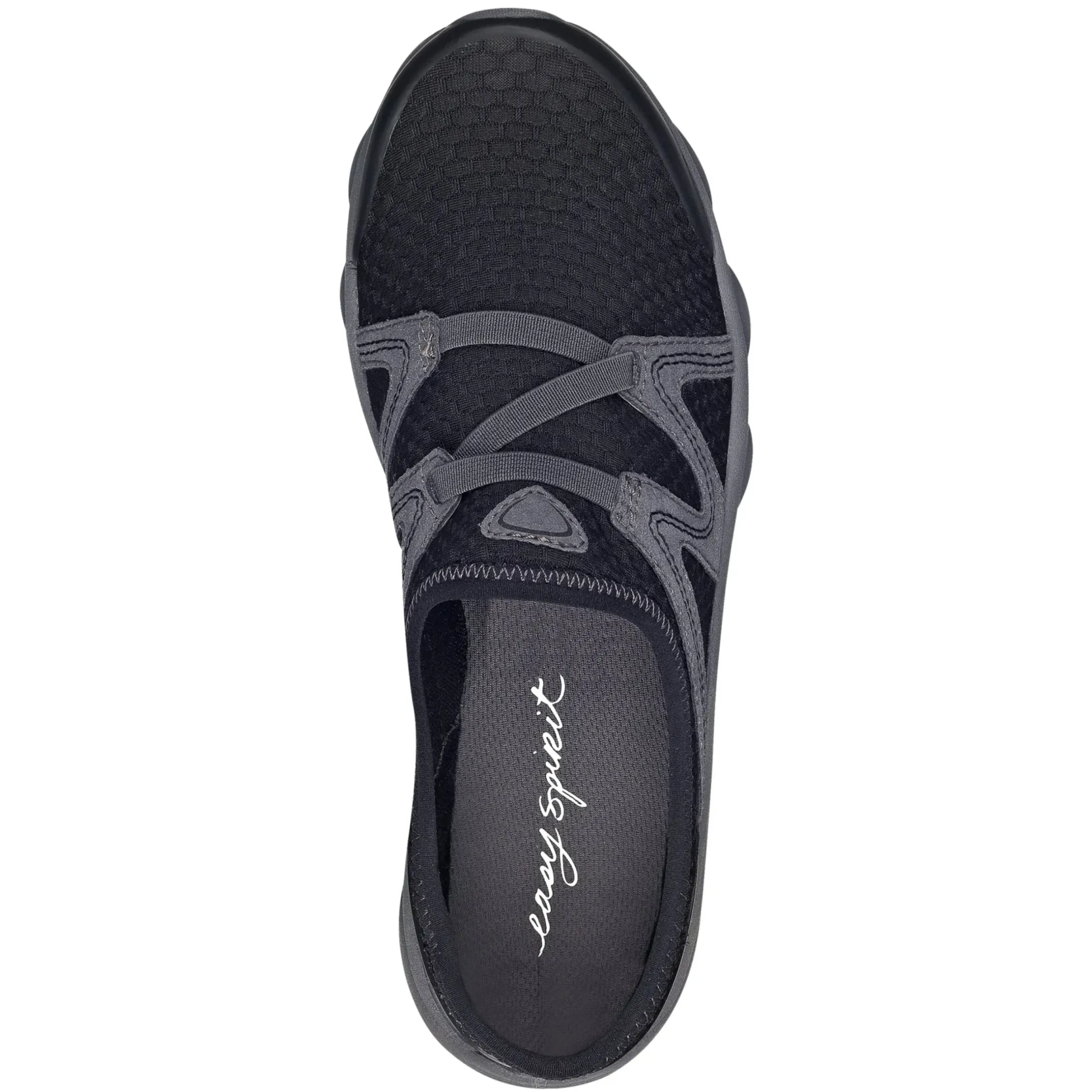 e360|Riptide Clogs>Easy Spirit Riptide Clogs Black Fabric