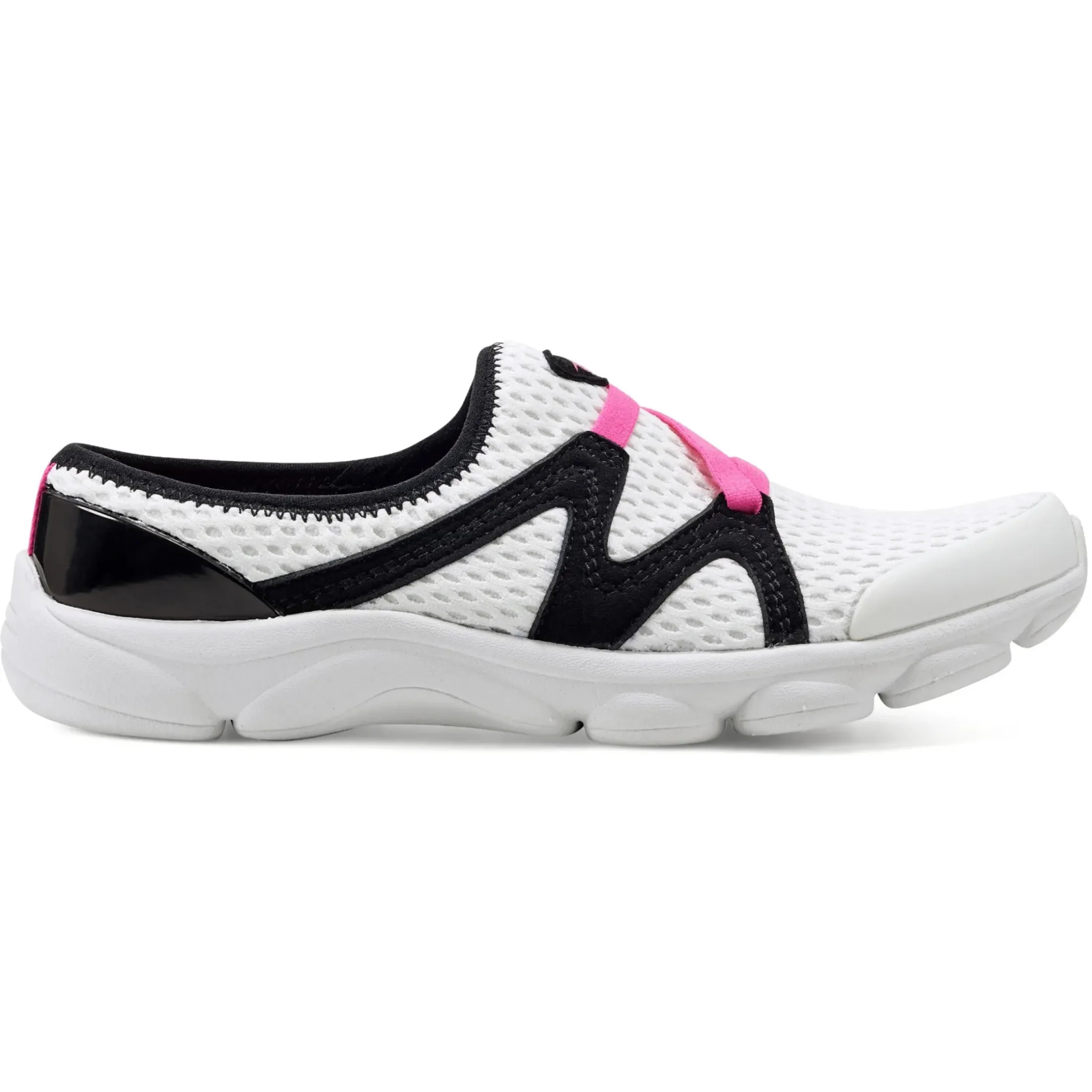 e360|Riptide Clogs>Easy Spirit Riptide Clogs White Black Multi