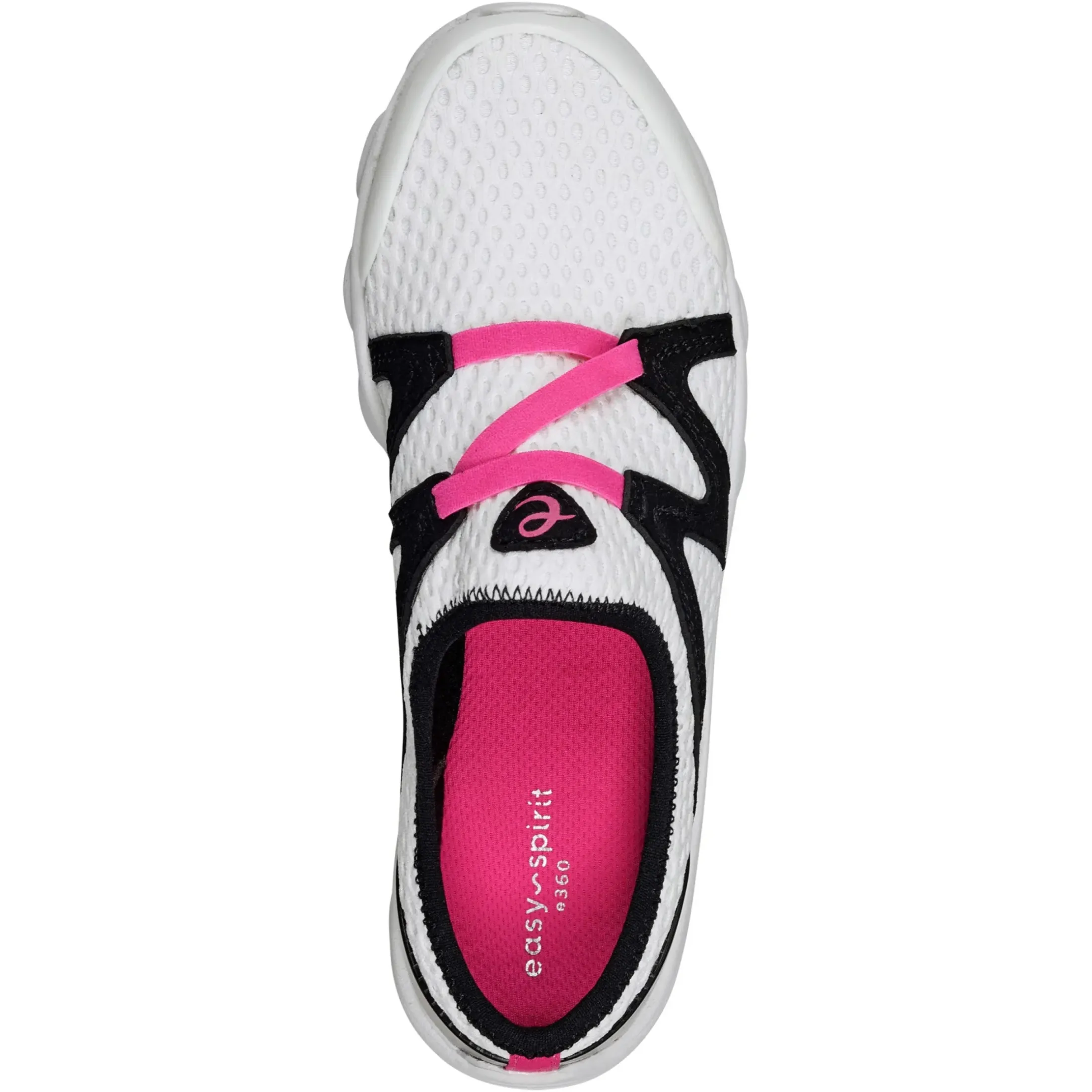 e360|Riptide Clogs>Easy Spirit Riptide Clogs White Black Multi