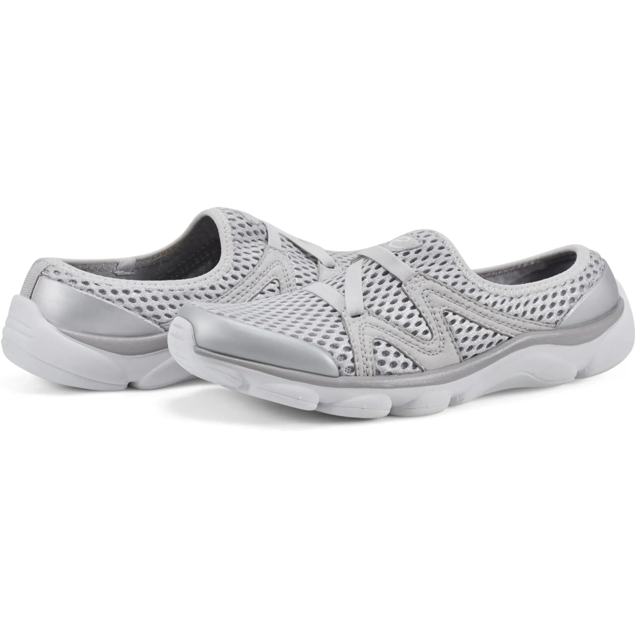 Riptide Clogs|e360>Easy Spirit Riptide Clogs Silver