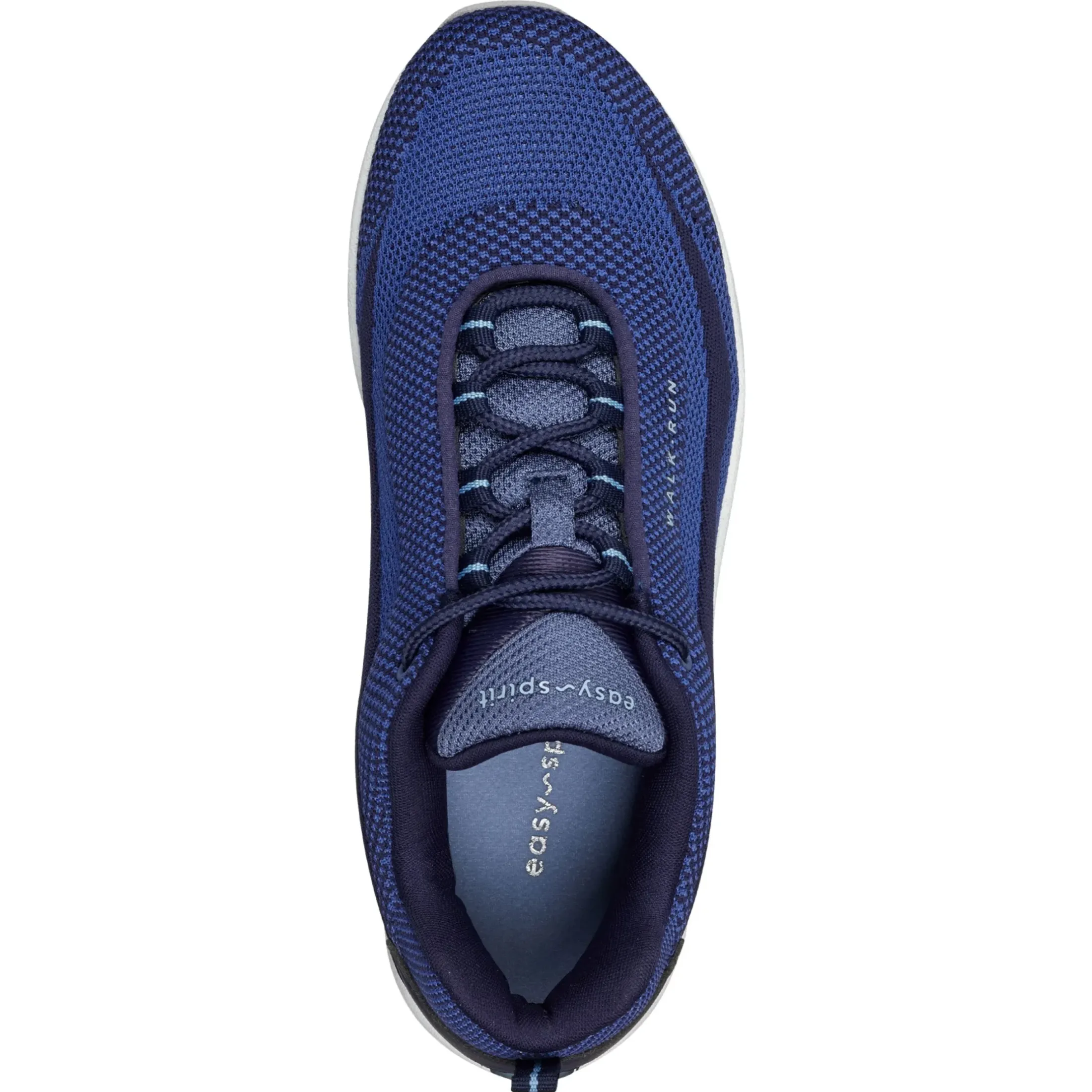 Romy & Friends|Romy Walking Shoes>Easy Spirit Romy Knit Eco Walking Shoes Navy Recycled Knit