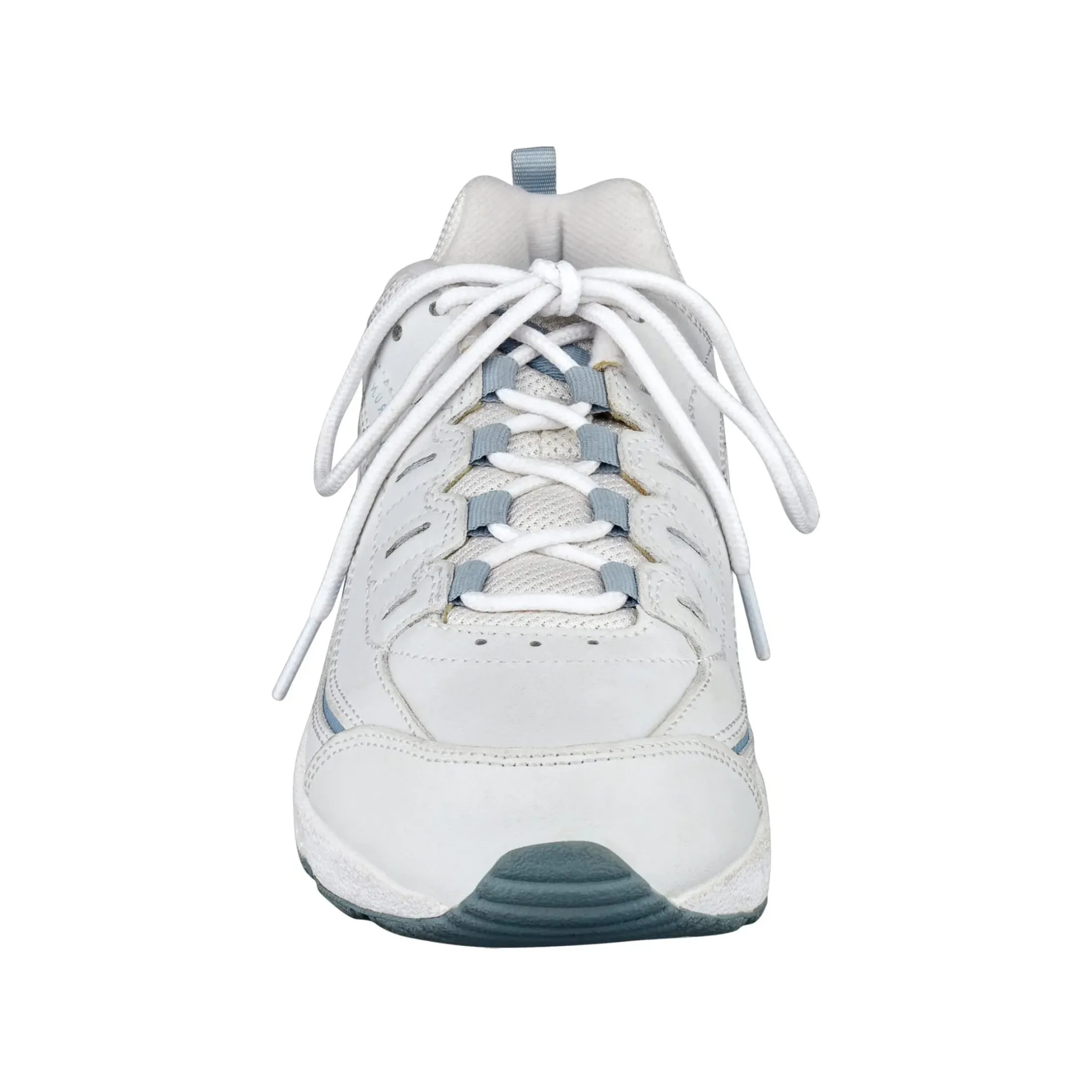Romy Walking Shoes|Romy>Easy Spirit Romy Leather Walking Shoes White/Grey Leather