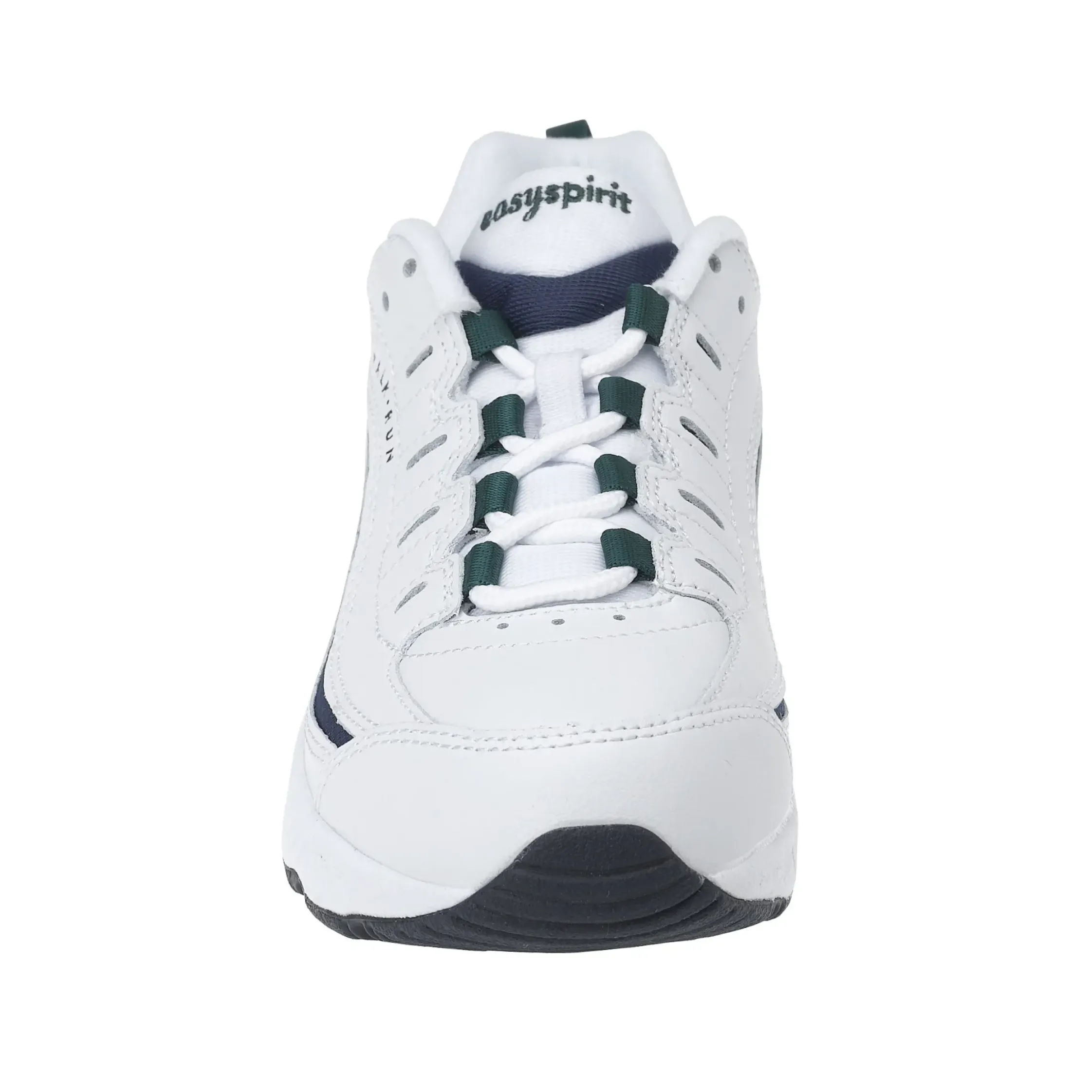 Romy & Friends|Romy Walking Shoes>Easy Spirit Romy Leather Walking Shoes White/Navy Leather