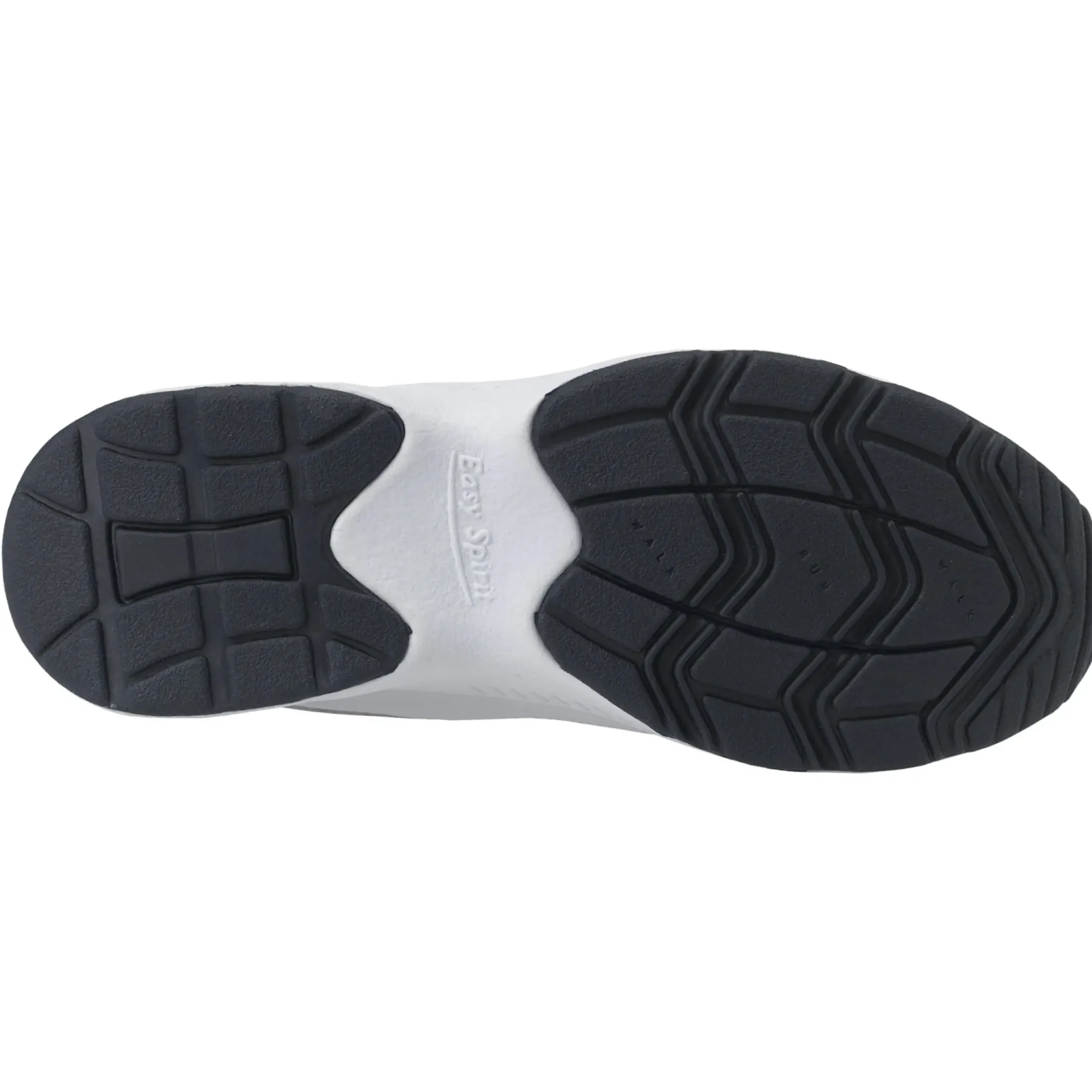 Romy & Friends|Romy Walking Shoes>Easy Spirit Romy Leather Walking Shoes White/Navy Leather