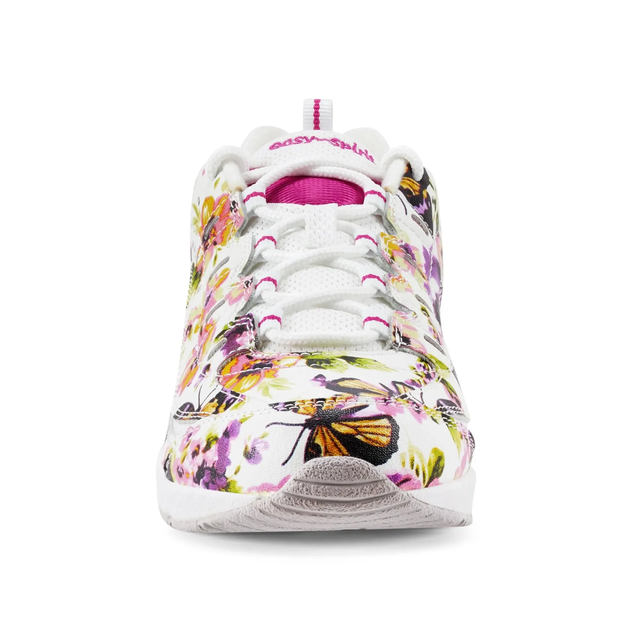 Romy & Friends|Romy Walking Shoes>Easy Spirit Romy Leather Walking Shoes Floral Butterfly Print