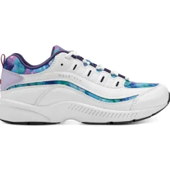 Romy & Friends|Romy Walking Shoes>Easy Spirit Romy Walking Shoes White/Blue Multi