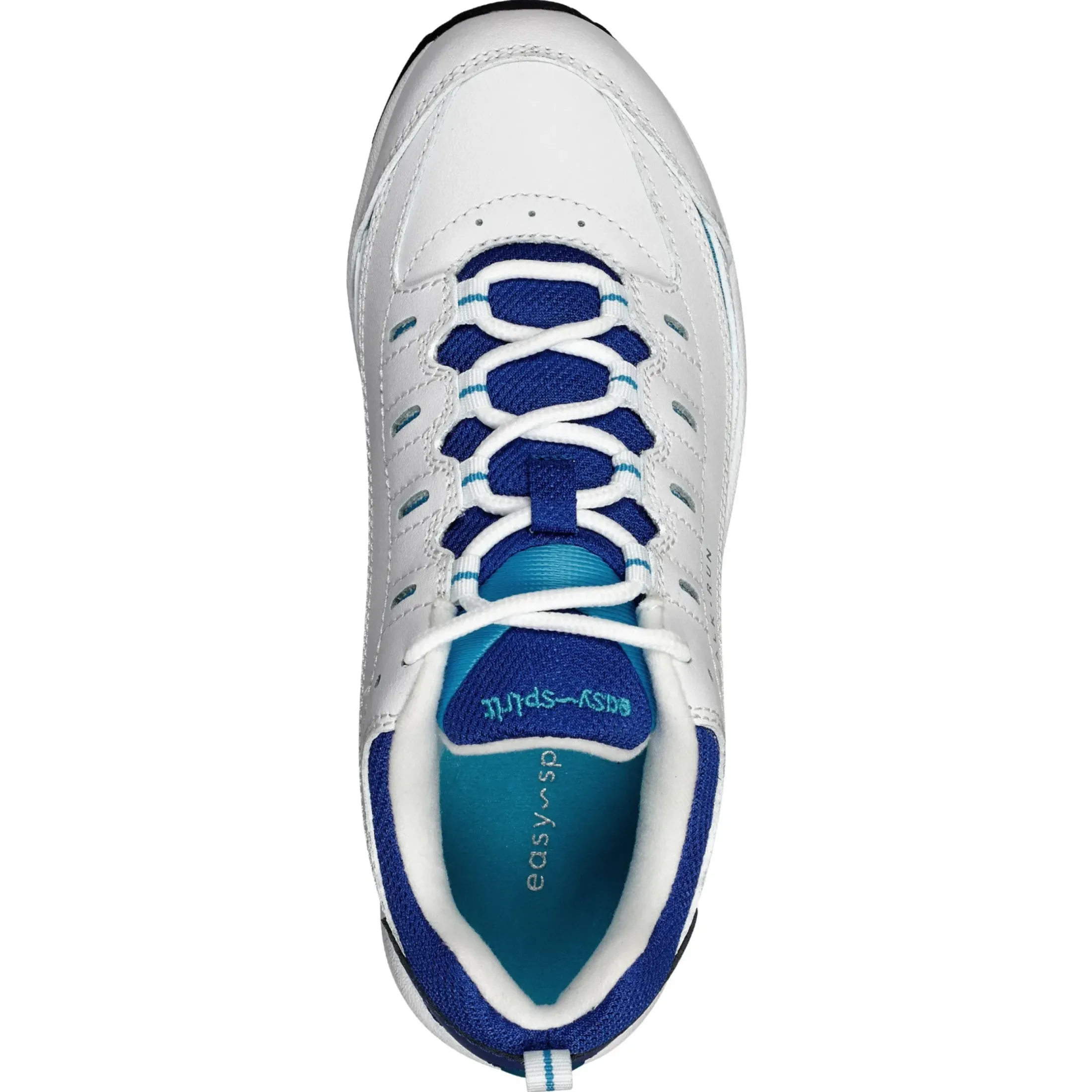 Romy & Friends|Romy Walking Shoes>Easy Spirit Romy Walking Shoes White Blue Multi Leather