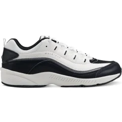 Romy & Friends|Romy Walking Shoes>Easy Spirit Romy Walking Shoes Black/White Leather