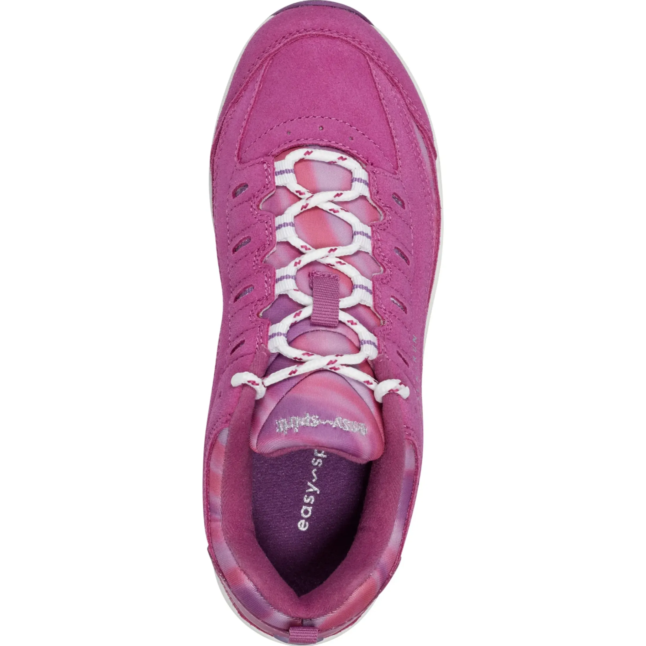 Romy & Friends|Romy Walking Shoes>Easy Spirit Romy Walking Shoes Fuchsia Suede Multi