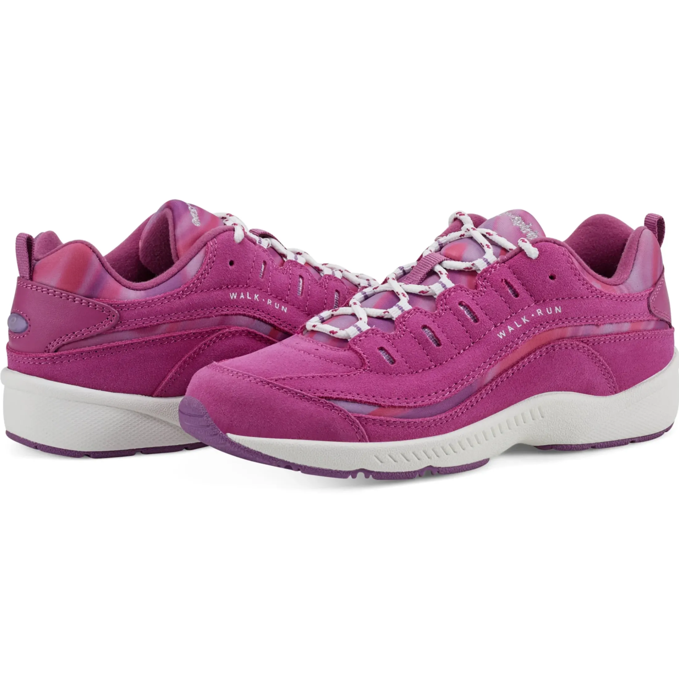 Romy & Friends|Romy Walking Shoes>Easy Spirit Romy Walking Shoes Fuchsia Suede Multi