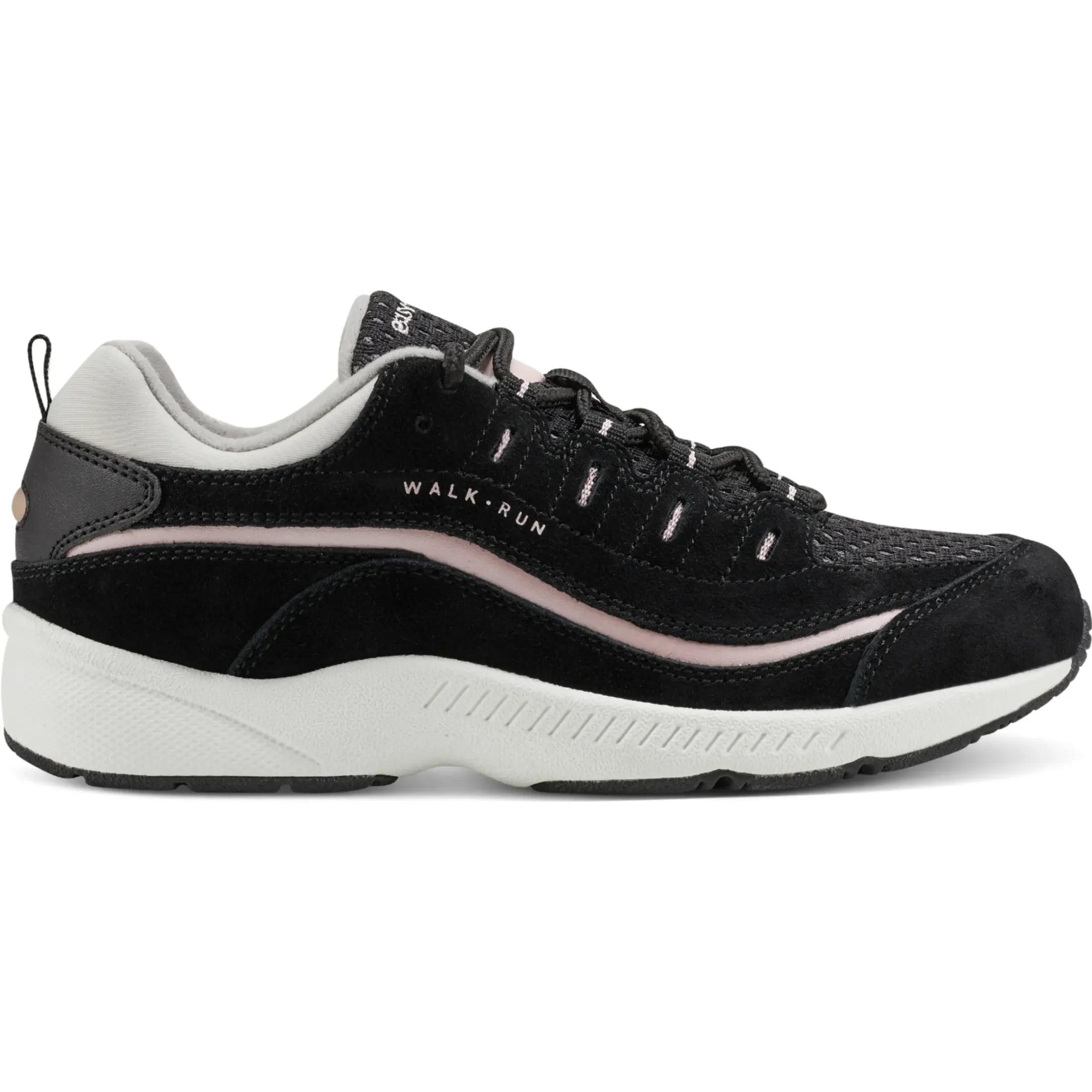 Romy & Friends|Romy Walking Shoes>Easy Spirit Romy Walking Shoes Black/Peach Mesh