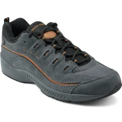Romy & Friends|Romy Walking Shoes>Easy Spirit Romy Walking Shoes Grey Suede/Bronze