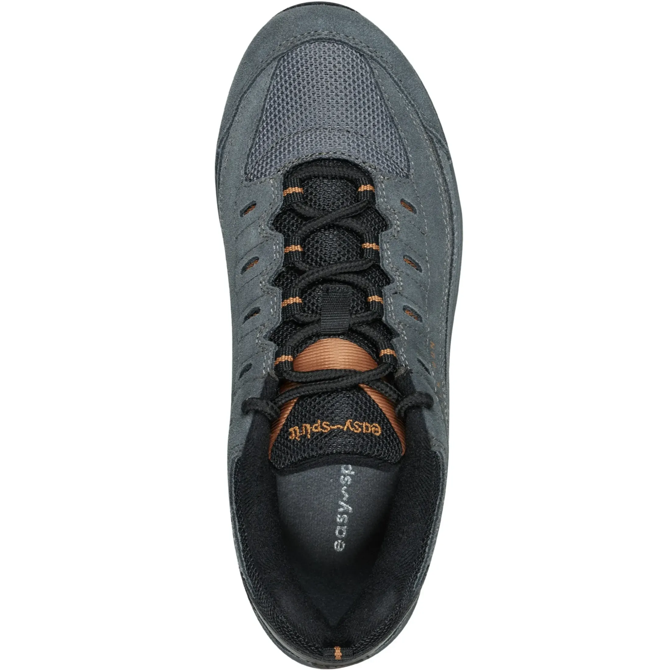 Romy & Friends|Romy Walking Shoes>Easy Spirit Romy Walking Shoes Grey Suede/Bronze