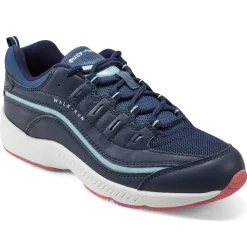 Romy & Friends|Romy Walking Shoes>Easy Spirit Romy Walking Shoes Navy Leather